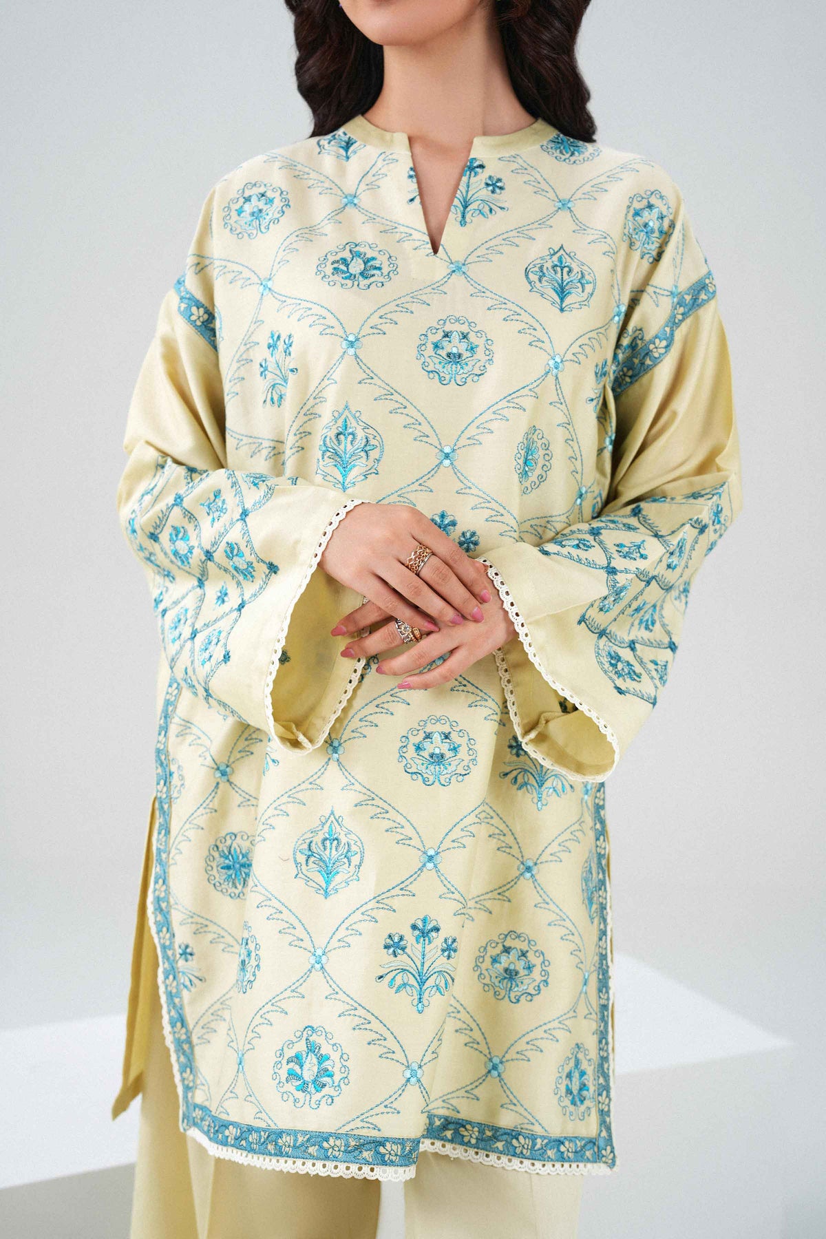 3 Piece - Embroidered Suit - PW25-502 for Women - Pret Collection | Nishat | Shop Online 