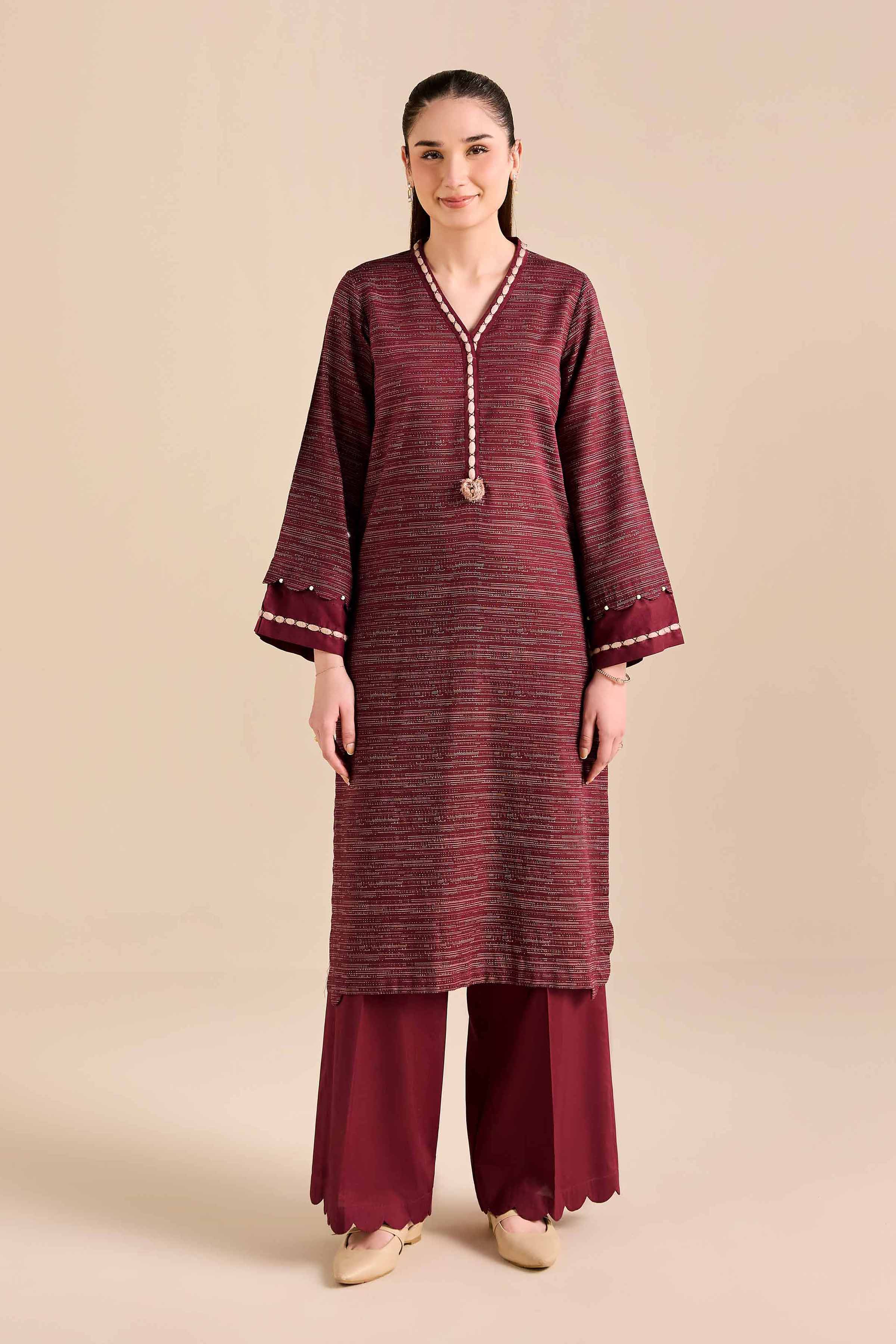 2 Piece - Embroidered Suit - PW25-514