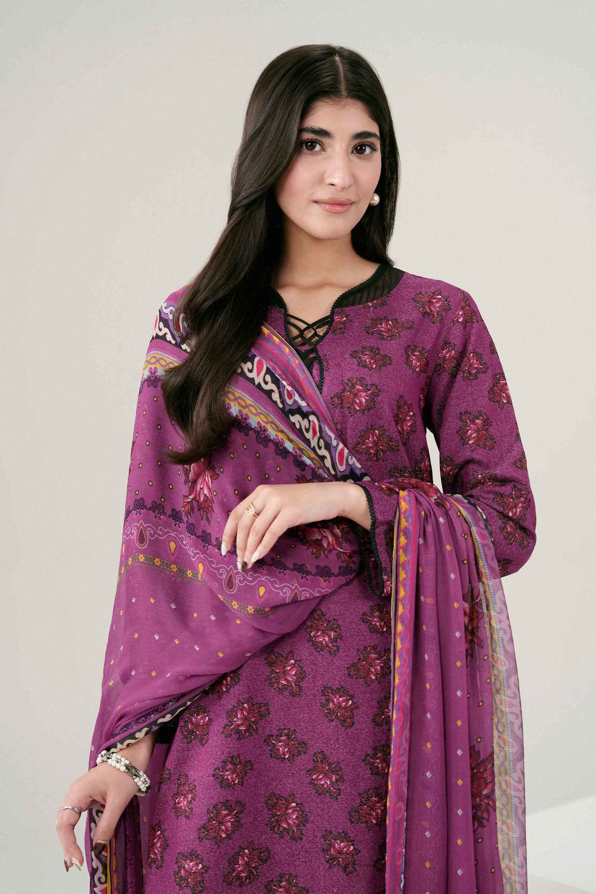 3 PIECE - PRINTED SUIT - PW25-518
