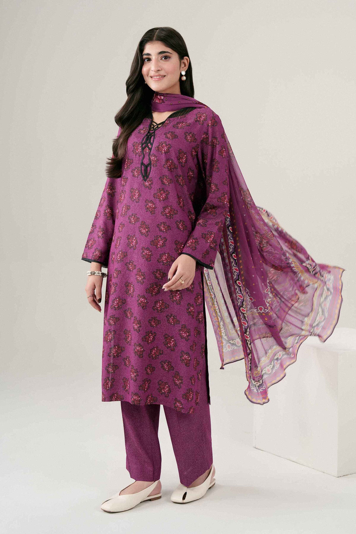3 PIECE - PRINTED SUIT - PW25-518