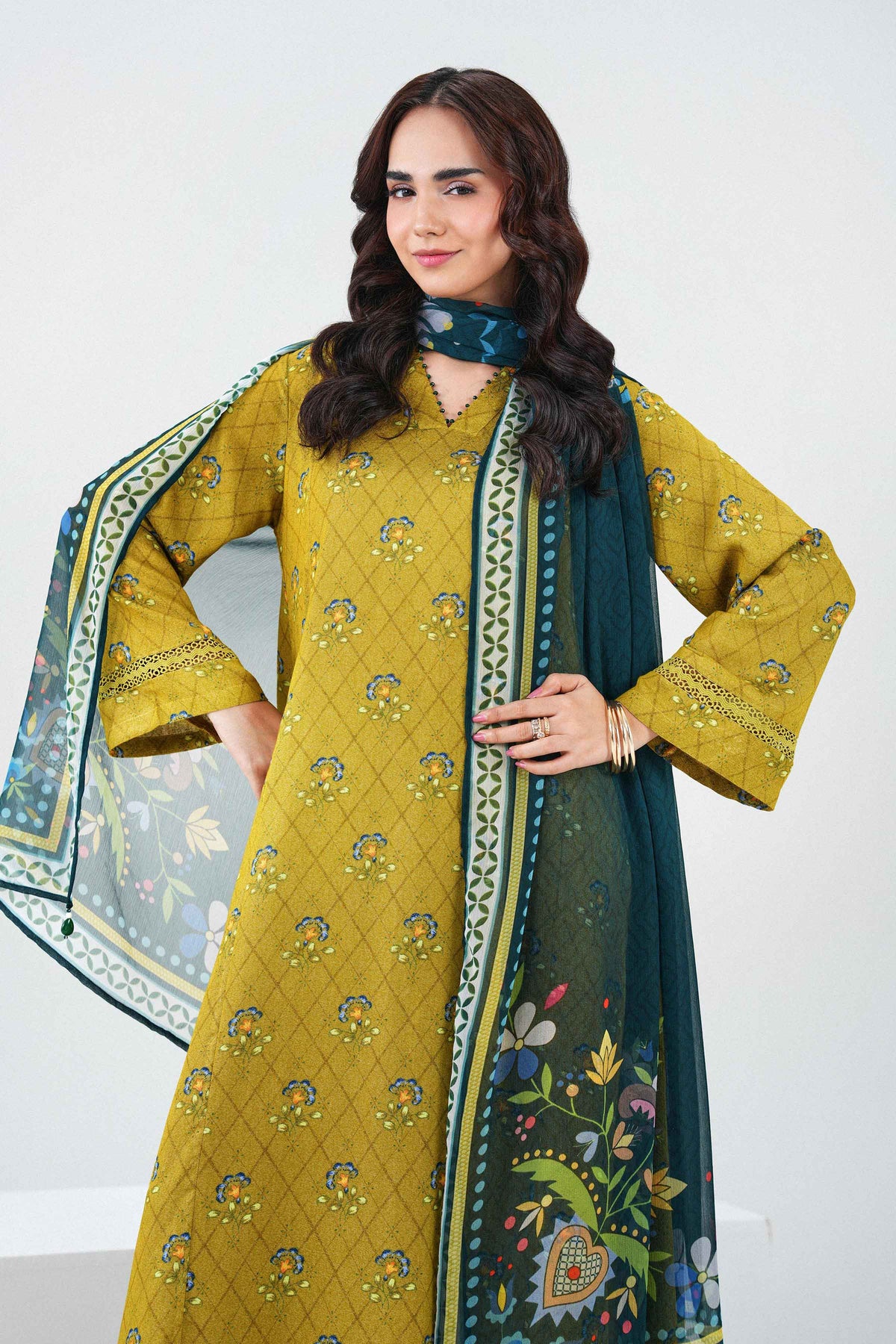 3 Piece - Printed Suit - PW25-519 for Women - Pret Collection | Nishat | Shop Online 