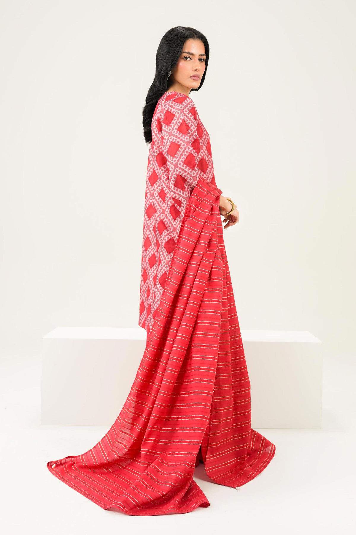 3 Piece - Printed Suit - PW25-523 for Women -  Pret Collection | Nishat | Shop Online