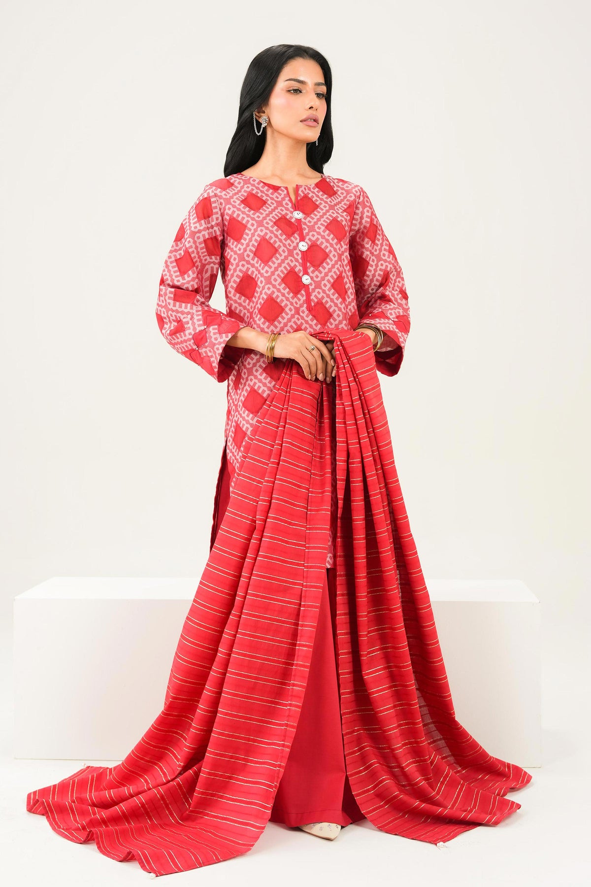 3 Piece - Printed Suit - PW25-523 for Women -  Pret Collection | Nishat | Shop Online