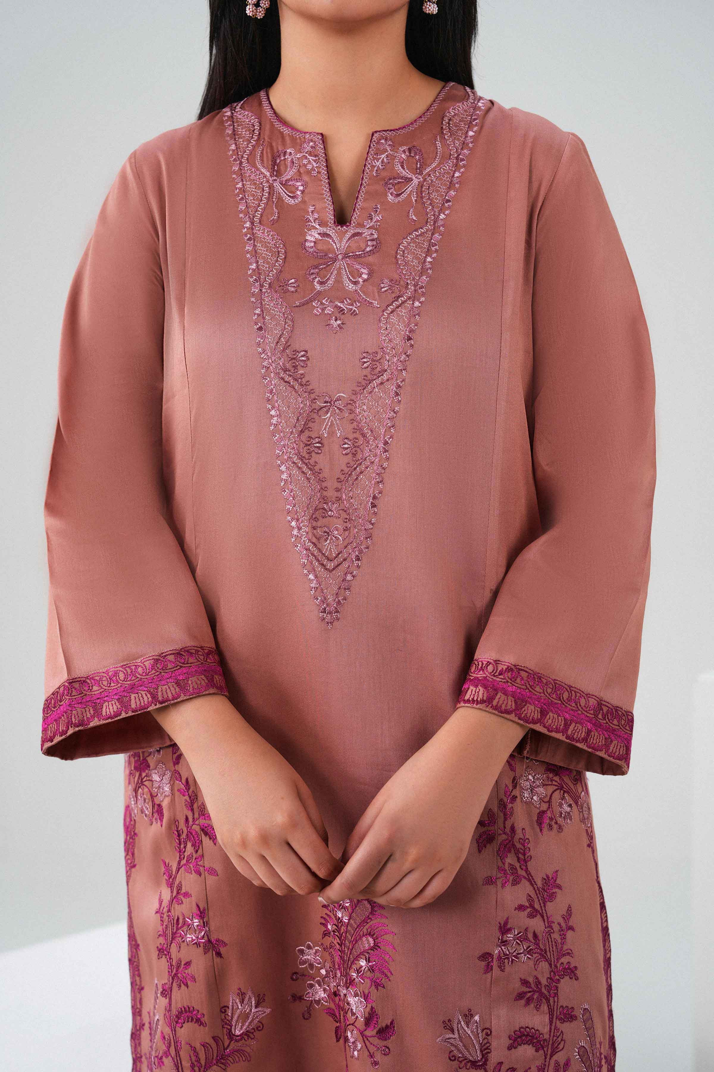 3 Piece - Printed Embroidered Suit - PW25-529 for Women - Pret Collection | Nishat | Shop Online 