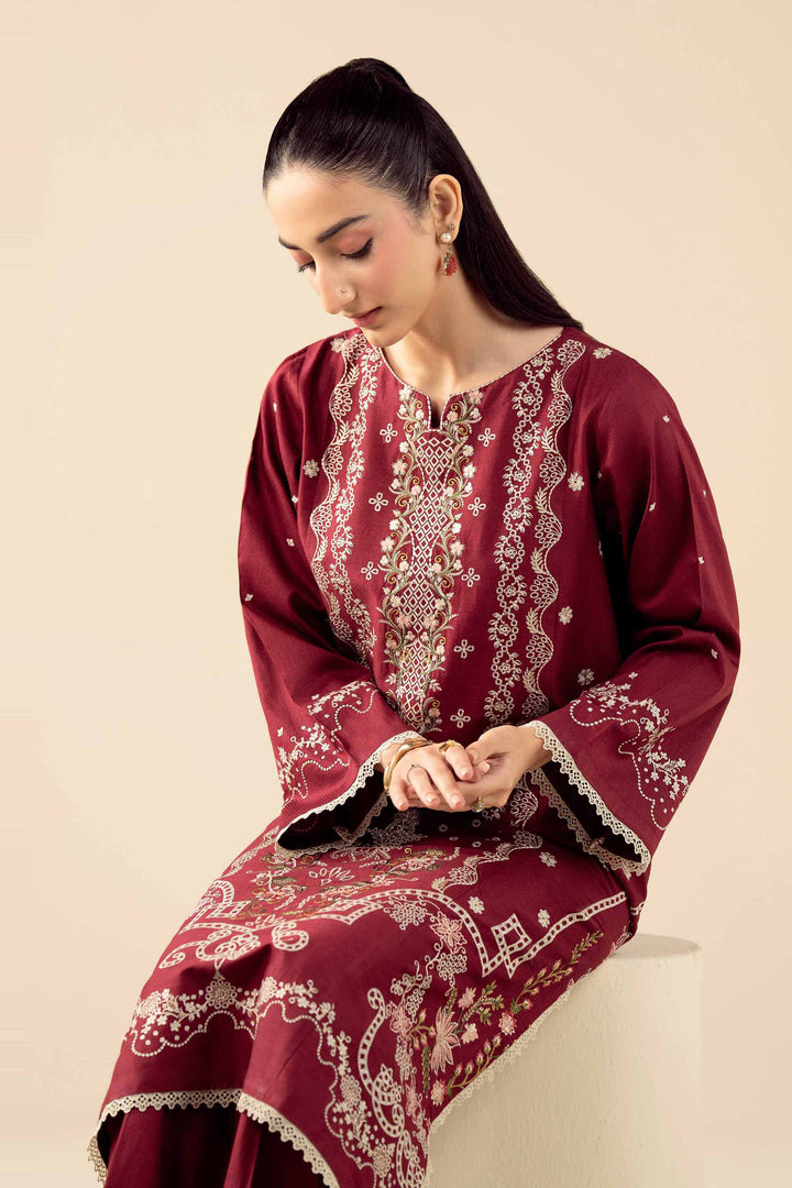 3 Piece - Embroidered Suit - PW25-530 for Women - Pret Collection | Nishat | Shop Online