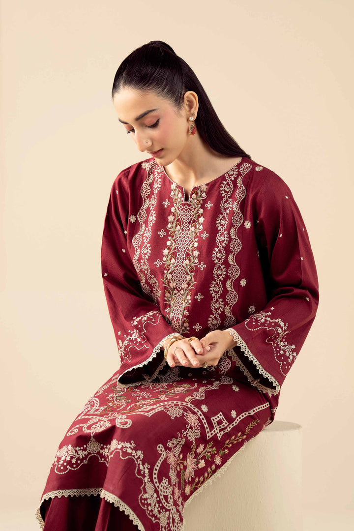 3 Piece - Embroidered Suit - PW25-530 for Women - Pret Collection | Nishat | Shop Online