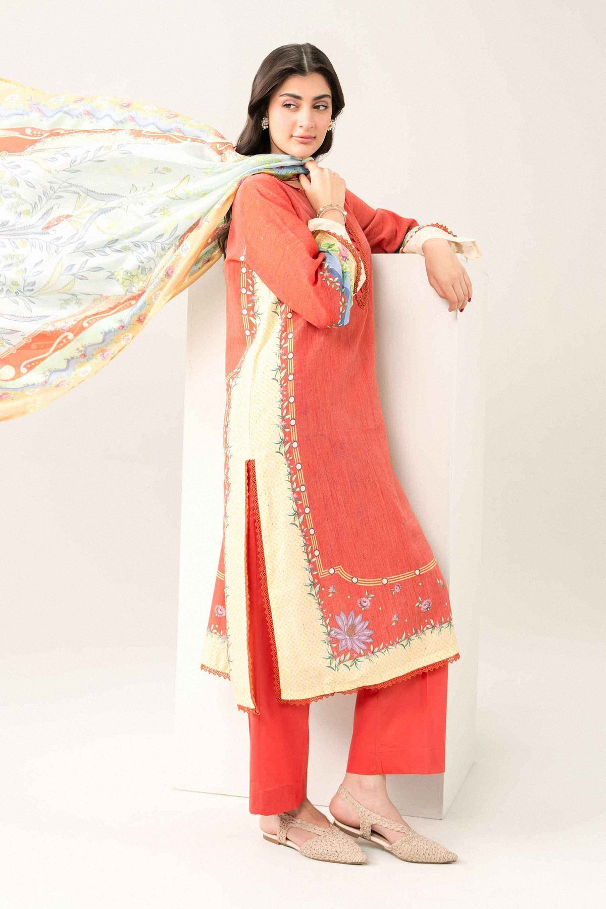 3 Piece - Printed Suit - PW25-535 for Women -  Pret Collection | Nishat | Shop Online