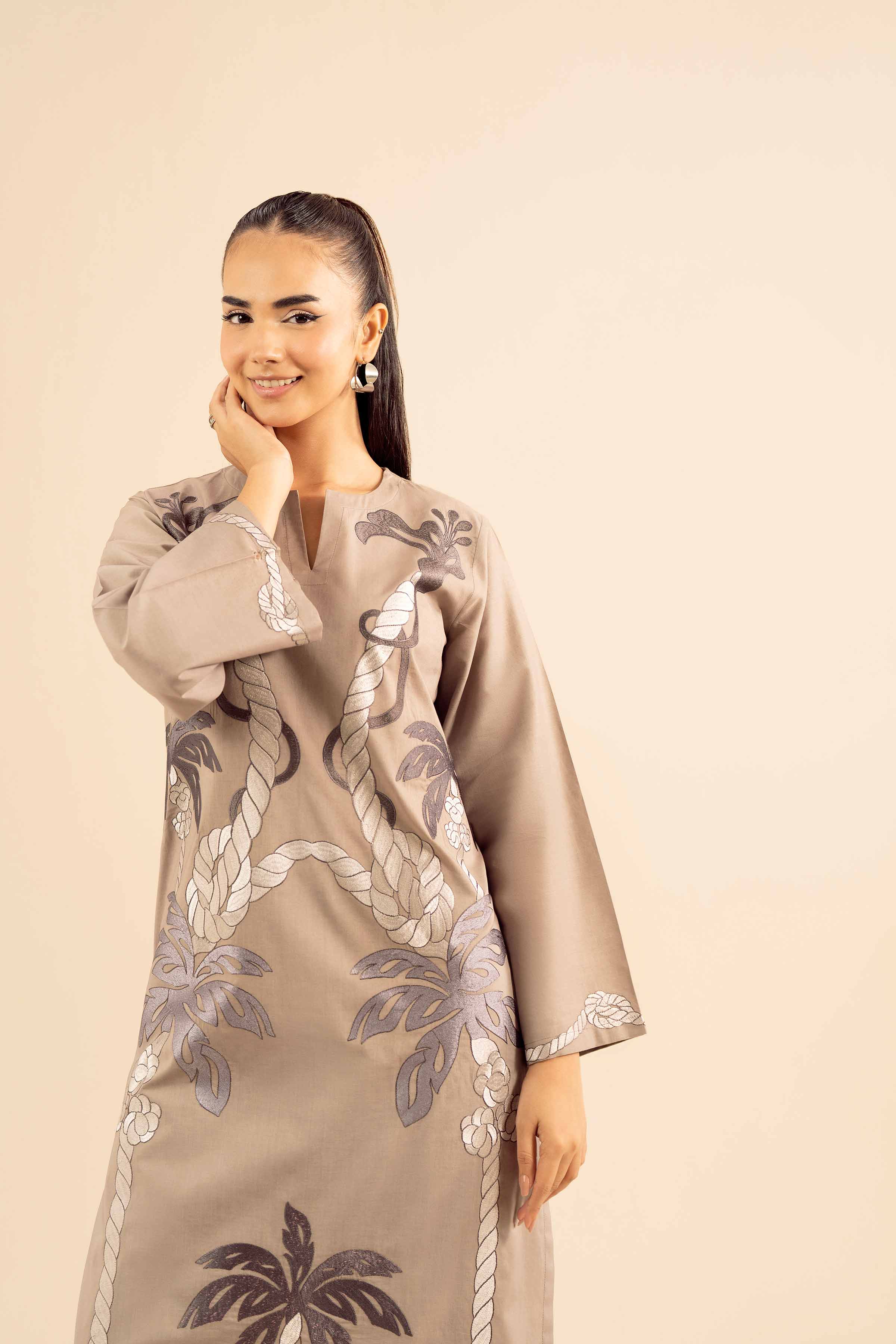 2 Piece - Embroidered Suit - PW25-54 for Women - Pret Collection | Nishat | Shop Online