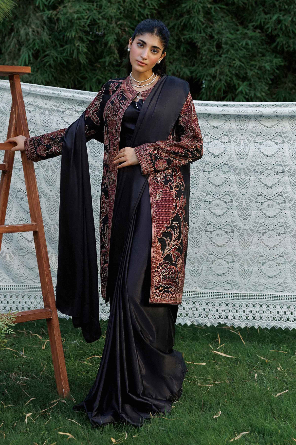 Embroidered Jacket - PW25-542 for Women - Pret Collection | Nishat | Shop Online 