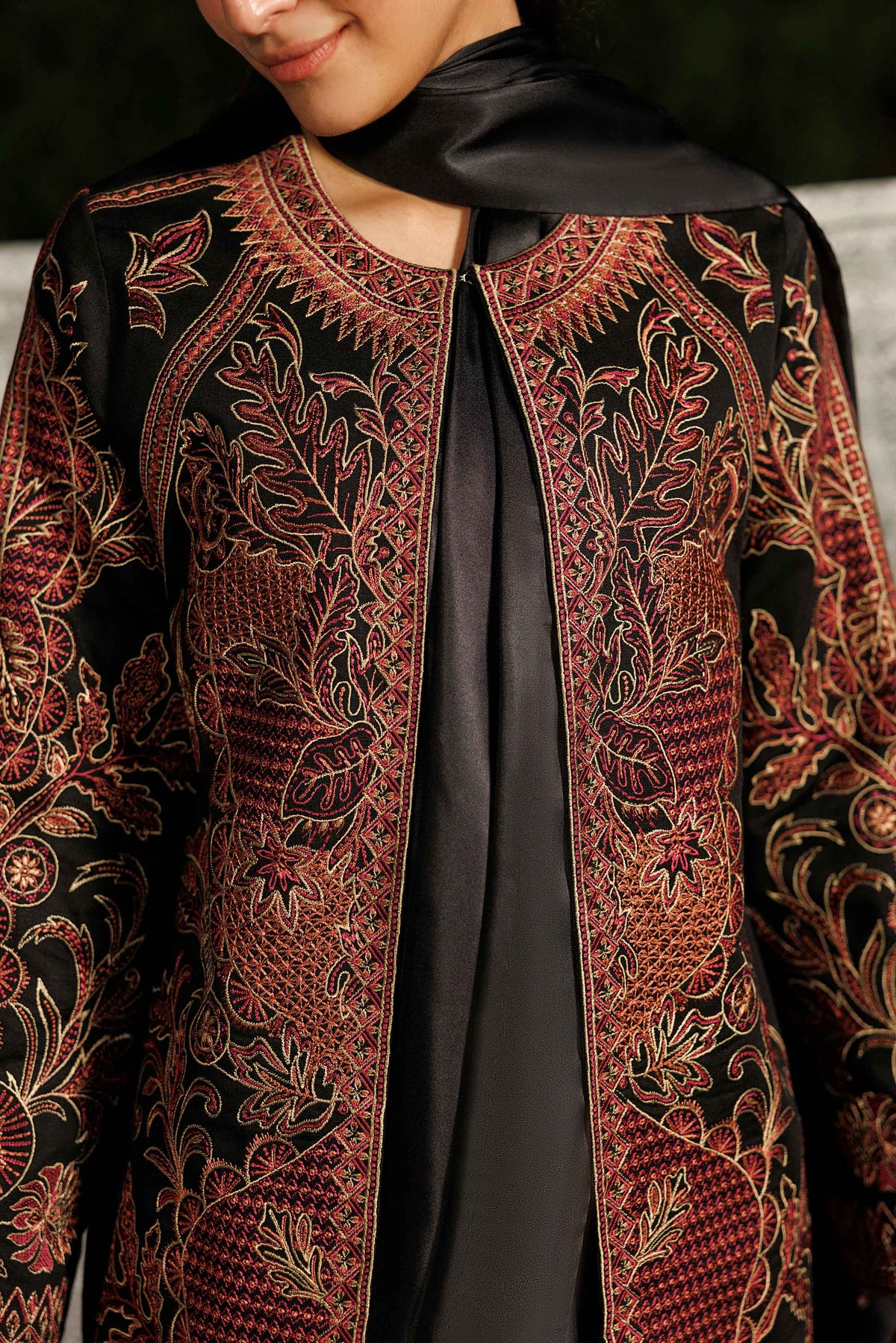 Embroidered Jacket - PW25-542 for Women - Pret Collection | Nishat | Shop Online 