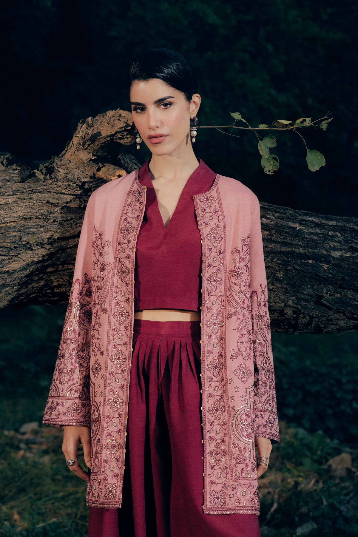 Embroidered Jacket - PW25-544 for Women - Pret Collection | Nishat | Shop Online