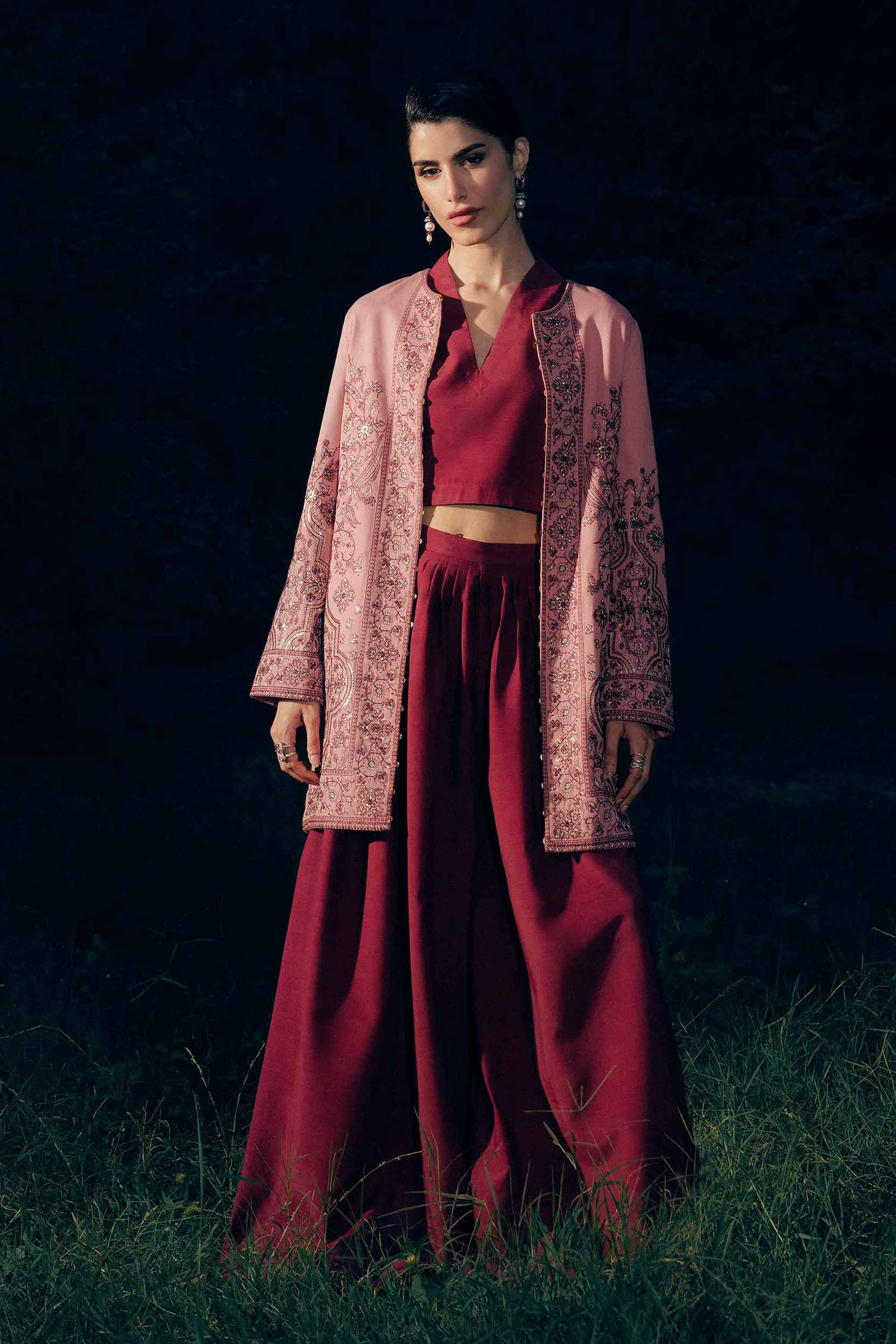 Embroidered Jacket - PW25-544 for Women - Pret Collection | Nishat | Shop Online