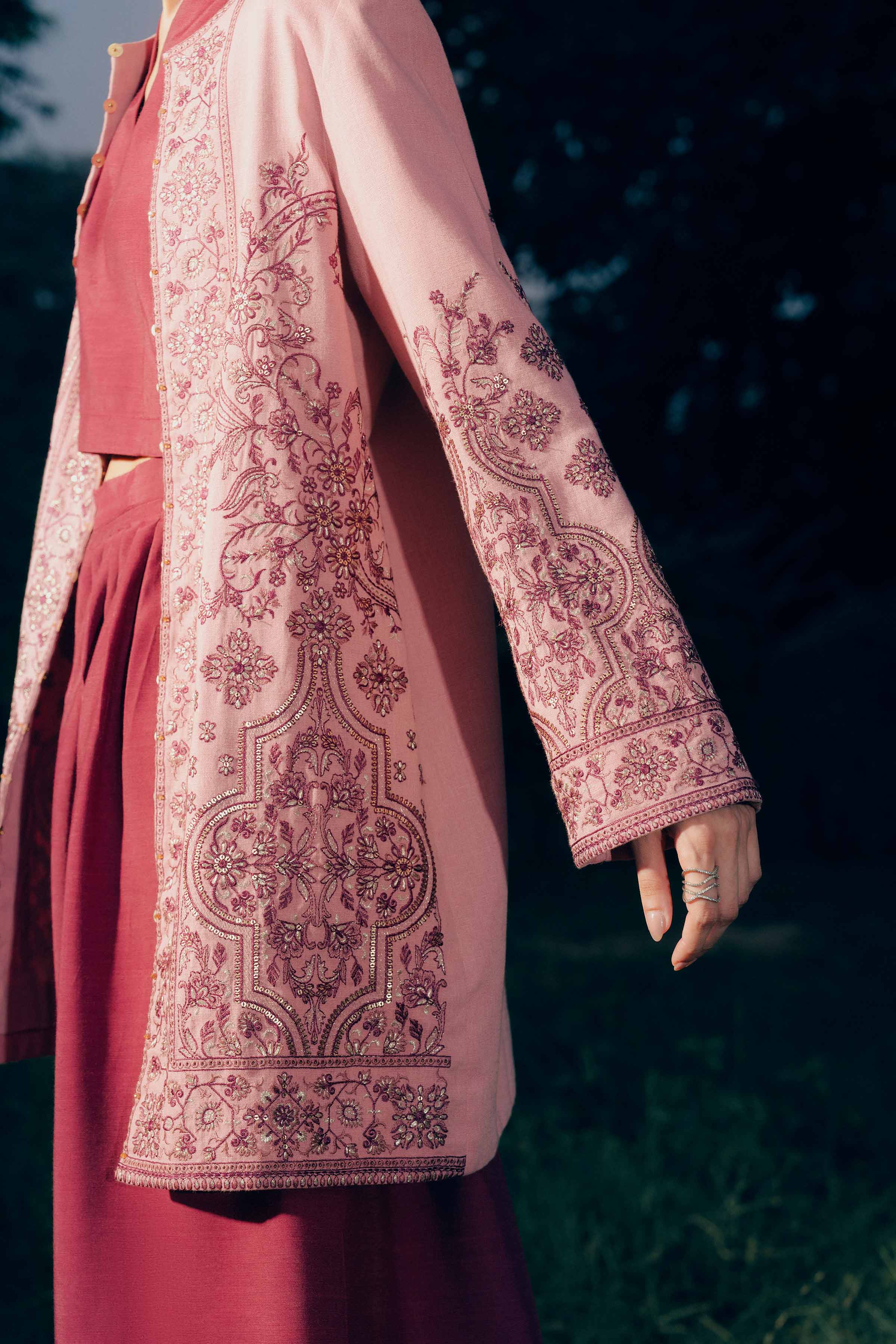 Embroidered Jacket - PW25-544 for Women - Pret Collection | Nishat | Shop Online