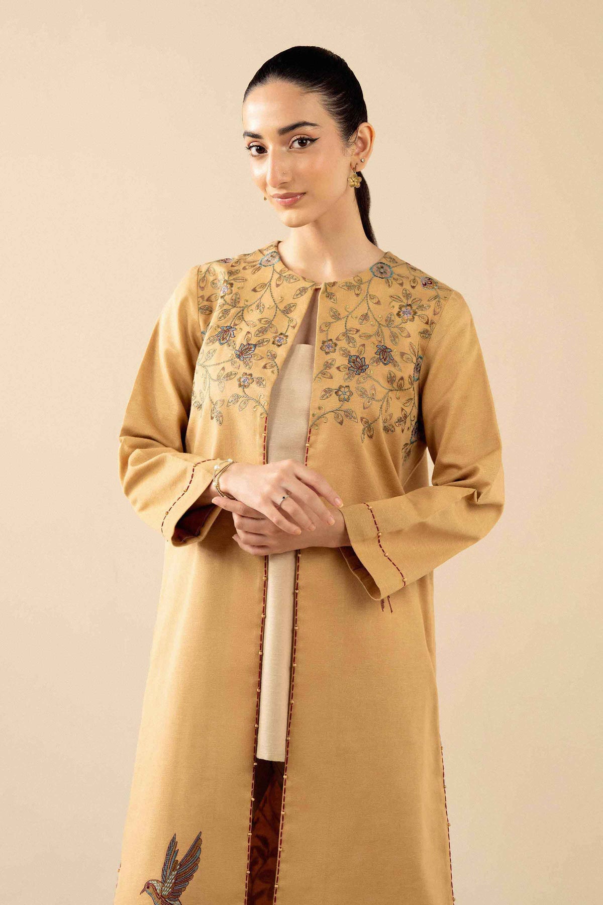 Embroidered Jacket - PW25-546 for Women - Pret Collection | Nishat | Shop Online 