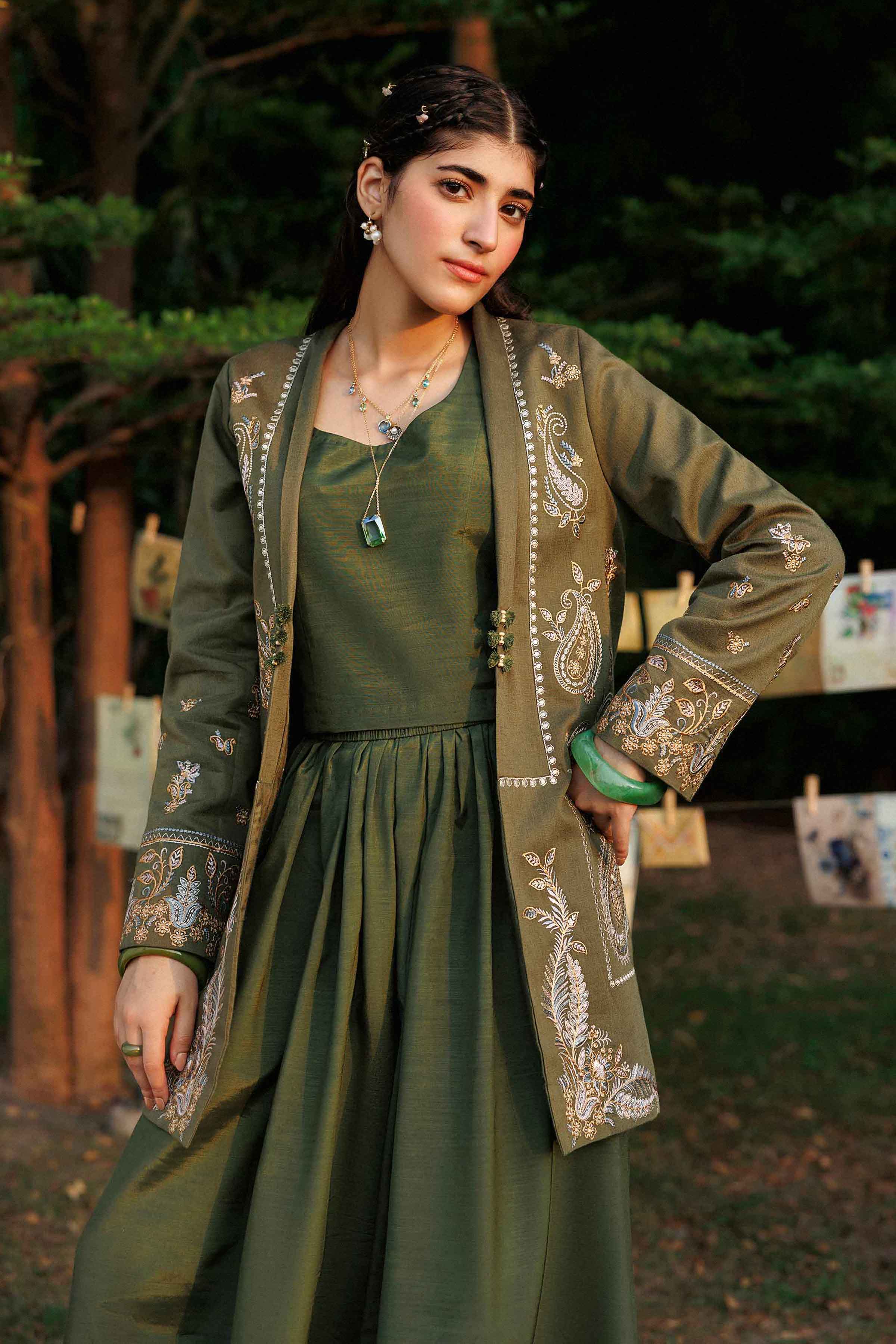 Embroidered Jacket - PW25-547 for Women - Pret Collection | Nishat | Shop Online 