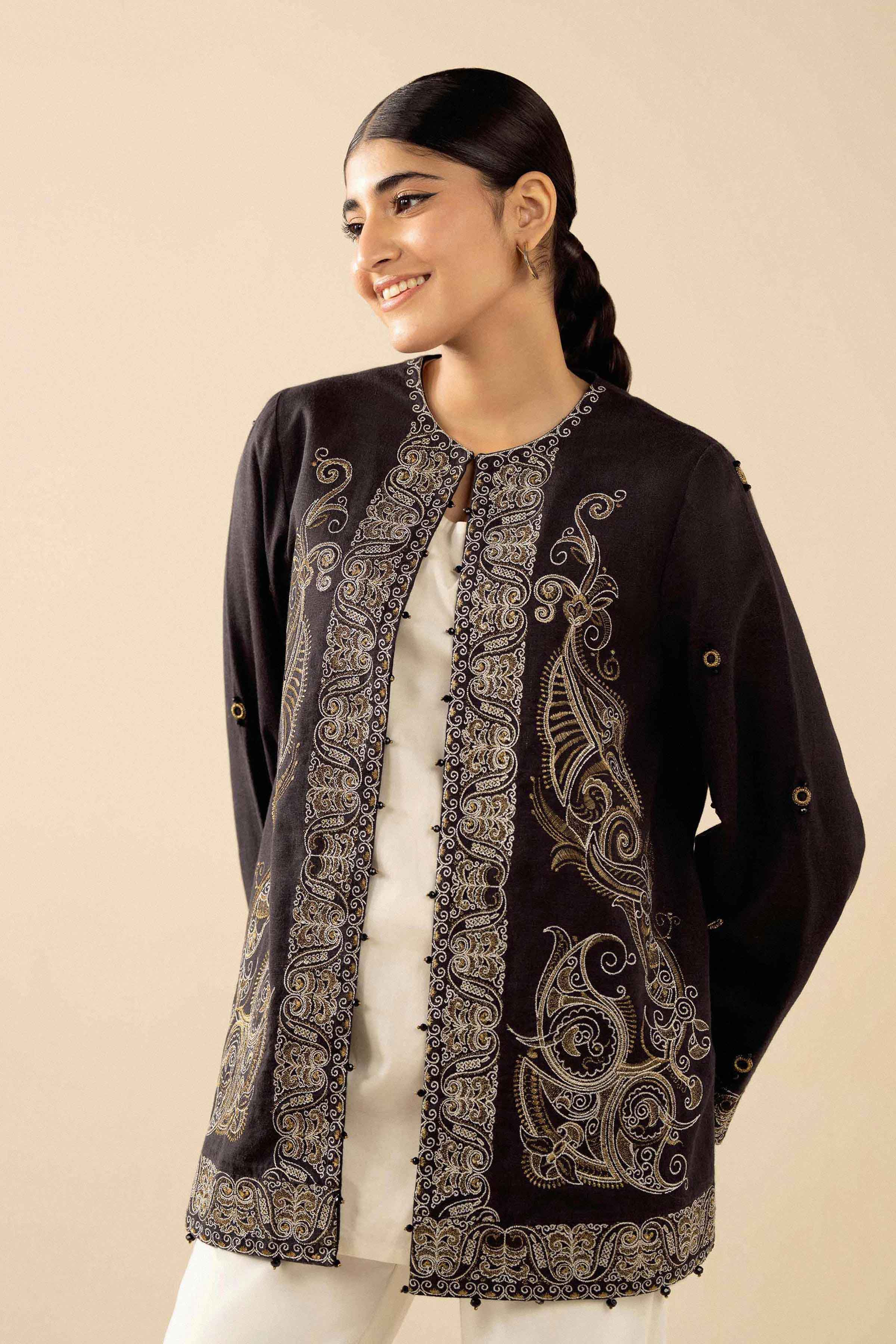 Embroidered Jacket - PW25-550 for Women - Pret Collection | Nishat | Shop Online 