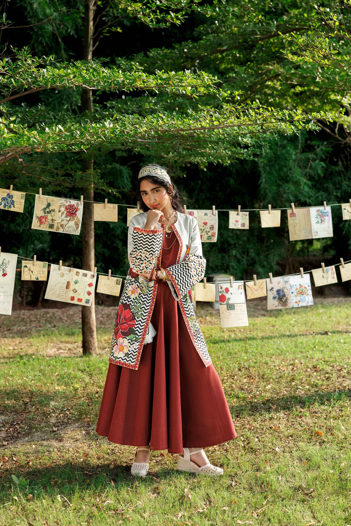 Printed Jacket - PW25-556 for Women - Pret Collection | Nishat | Shop Online 