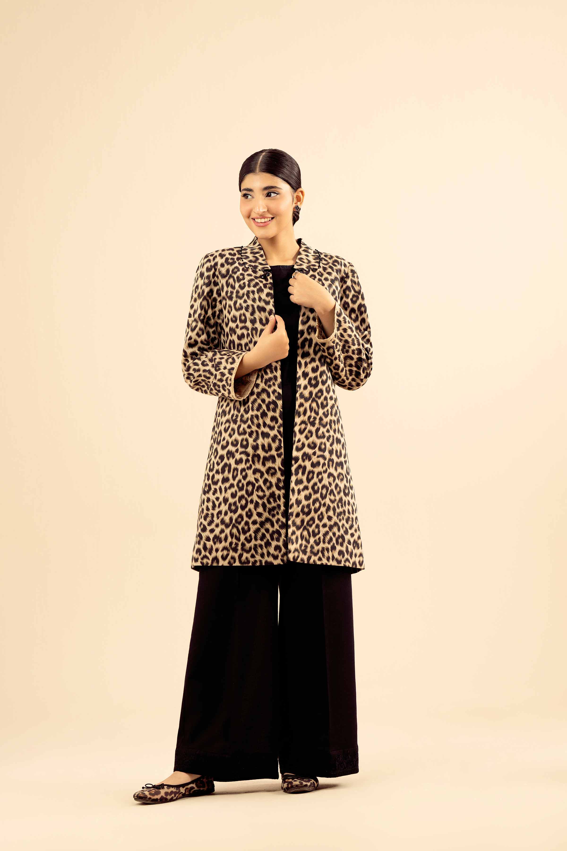 Printed Jacket - PW25-557 for Women - Pret Collection | Nishat | Shop Online