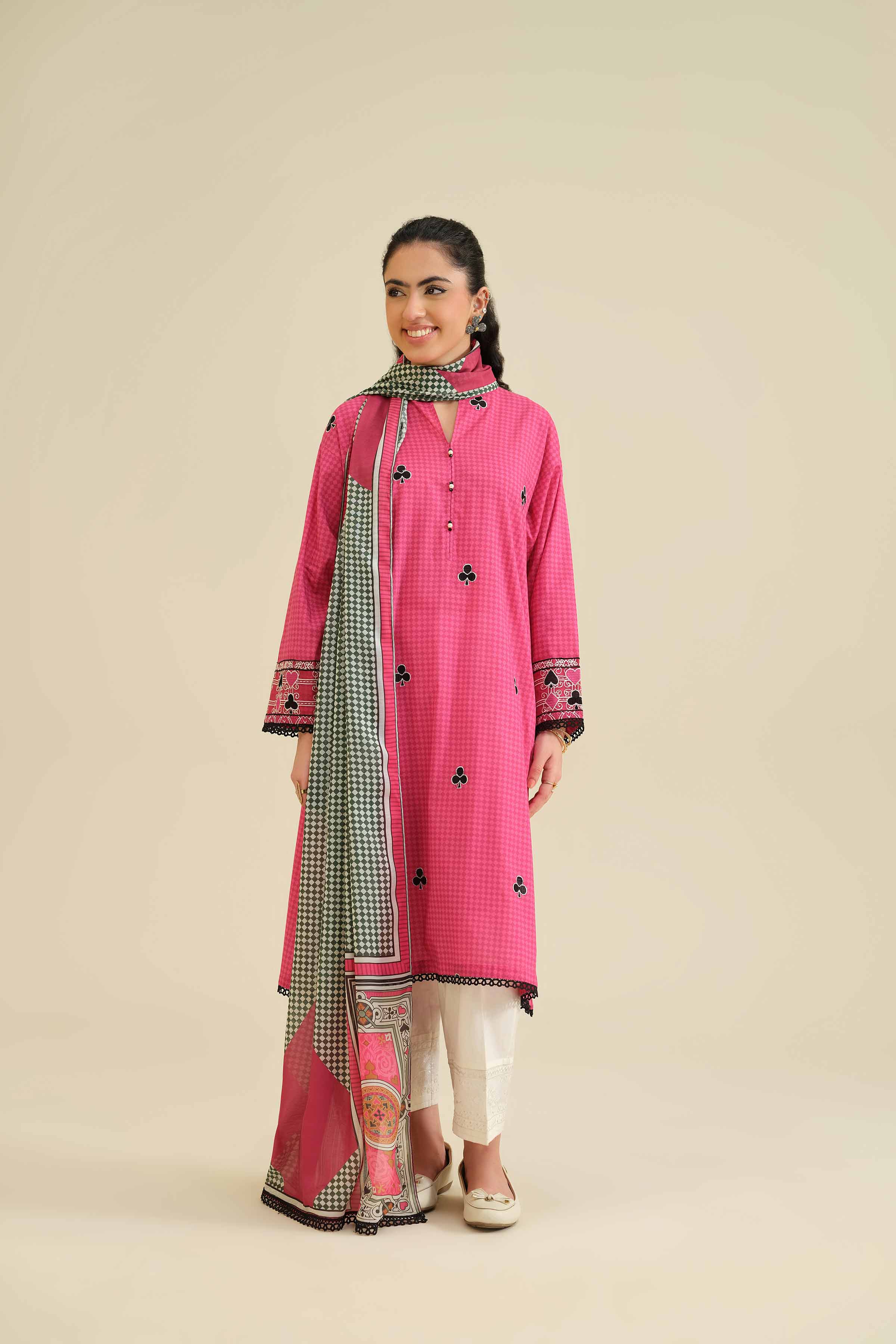 2 Piece - Printed Embroidered Suit - PW25-56 for Women - Pret Collection | Nishat | Shop Online