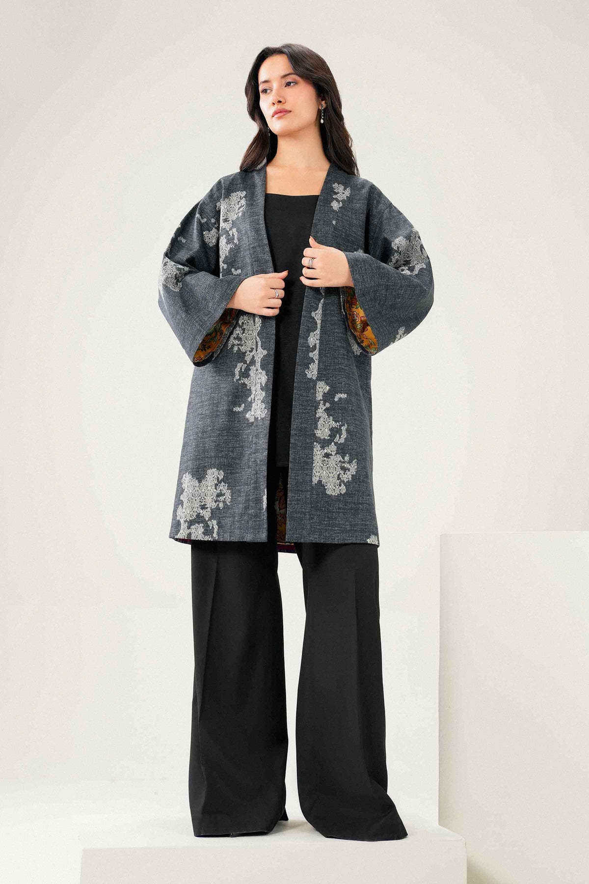 Printed Jacket - PW25-561  for Women - Pret Collection | Nishat | Shop Online