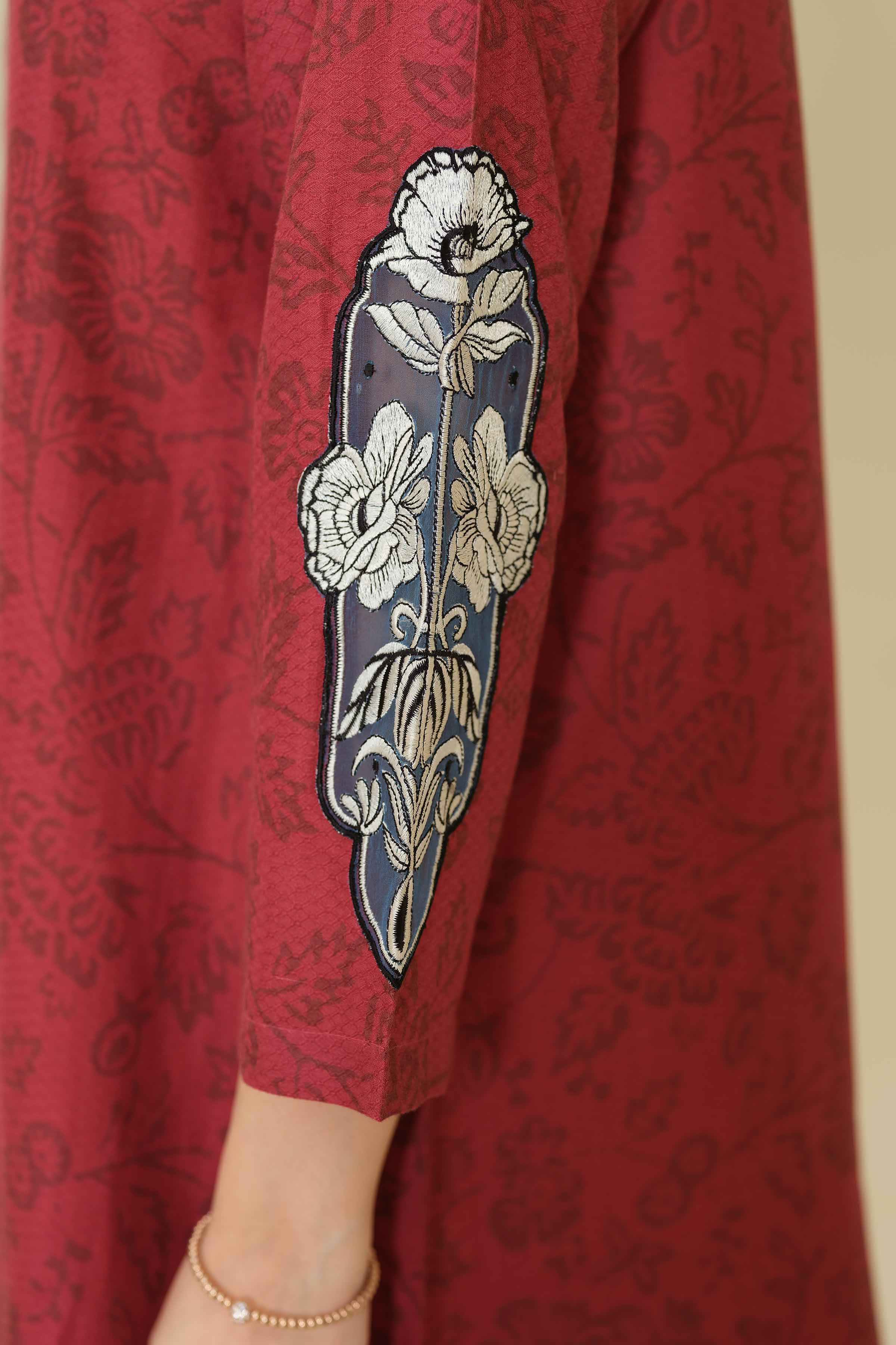 Printed Embroidered Shirt - PW25-563 for Women - Pret Collection | Nishat | Shop Online