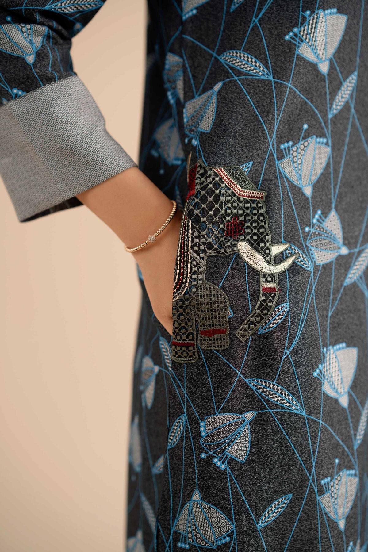 Embroidered Shirt - PW25-565 for Women - Pret Collection | Nishat | Shop Online