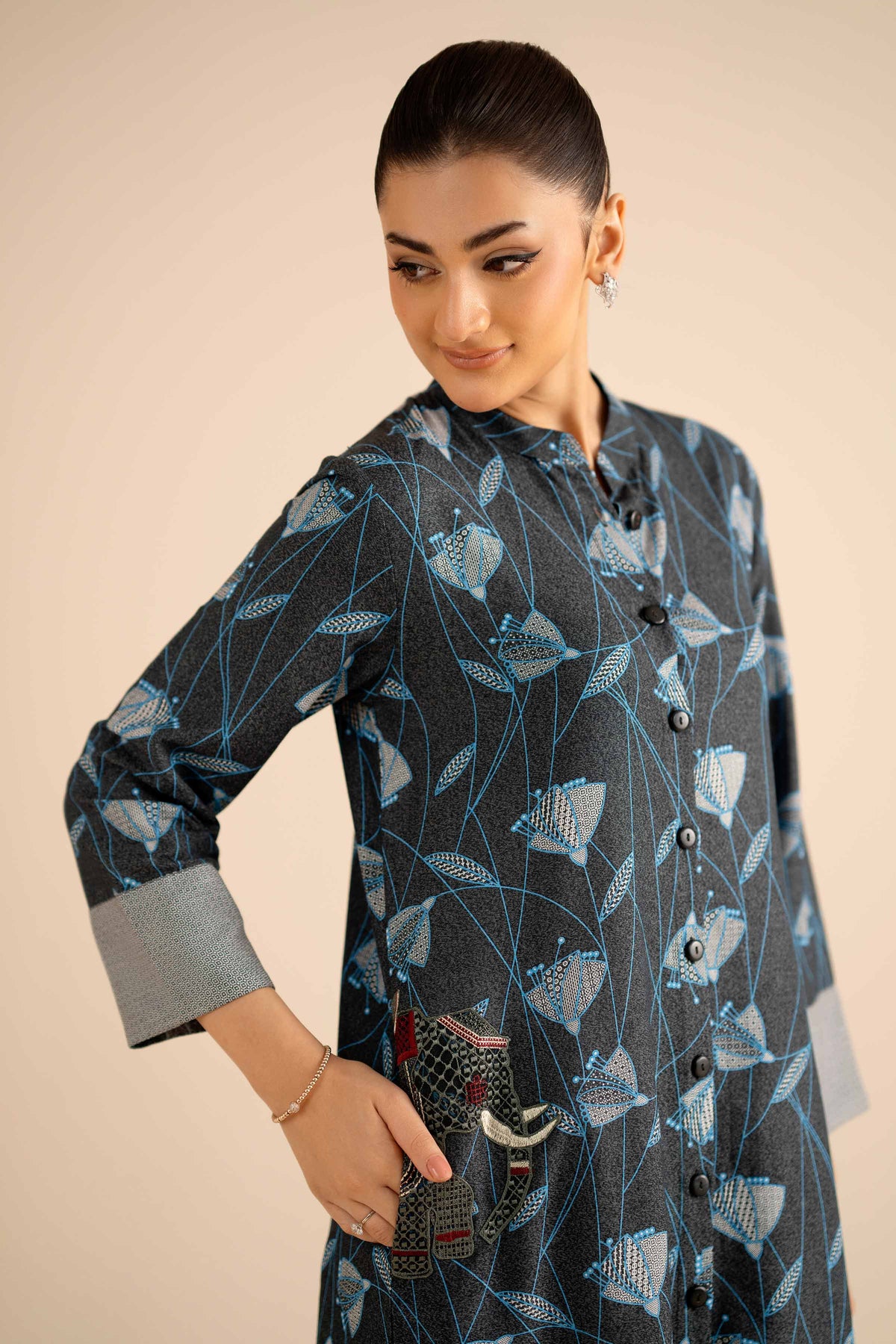 Embroidered Shirt - PW25-565 for Women - Pret Collection | Nishat | Shop Online