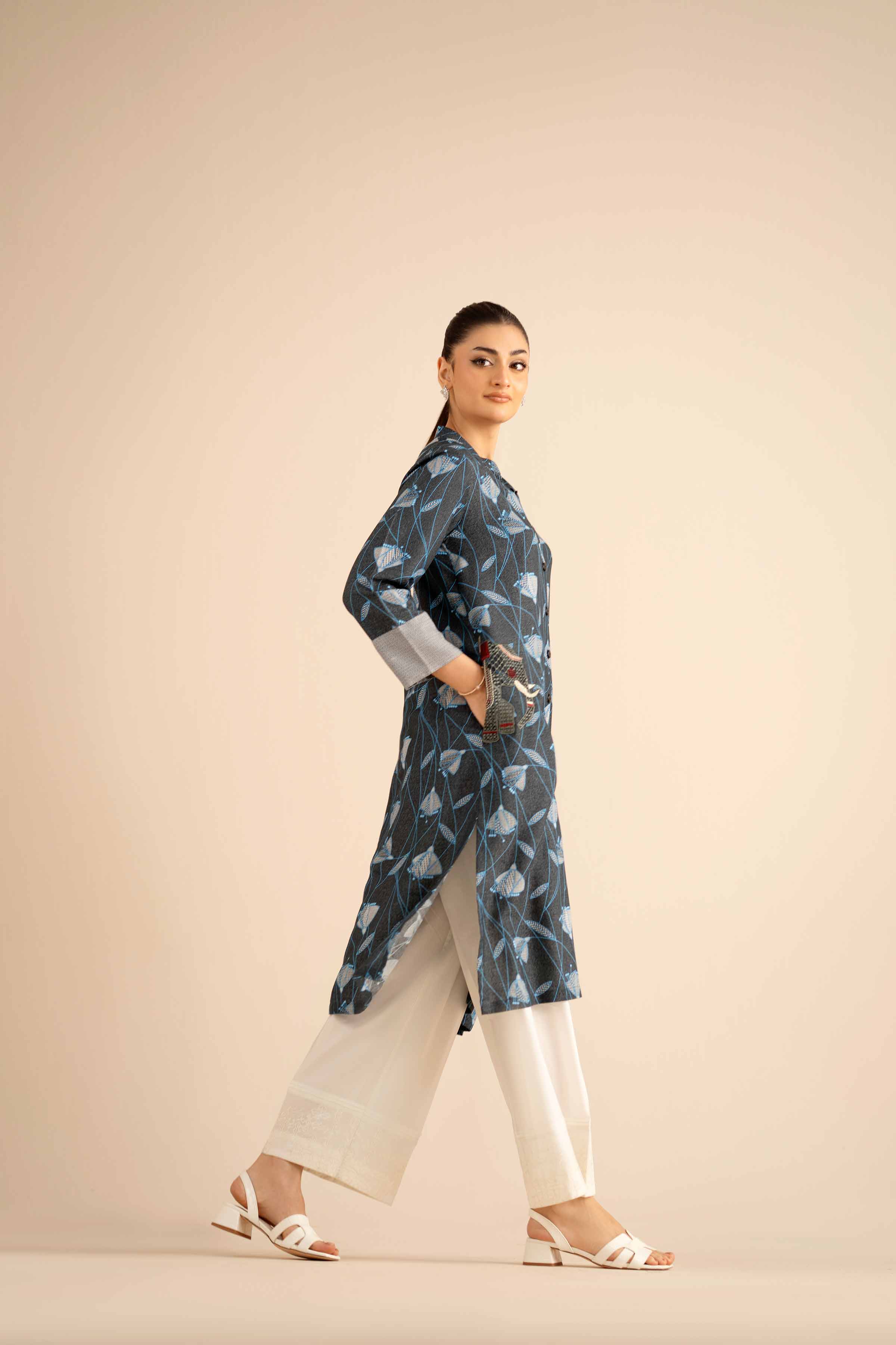 Embroidered Shirt - PW25-565 for Women - Pret Collection | Nishat | Shop Online