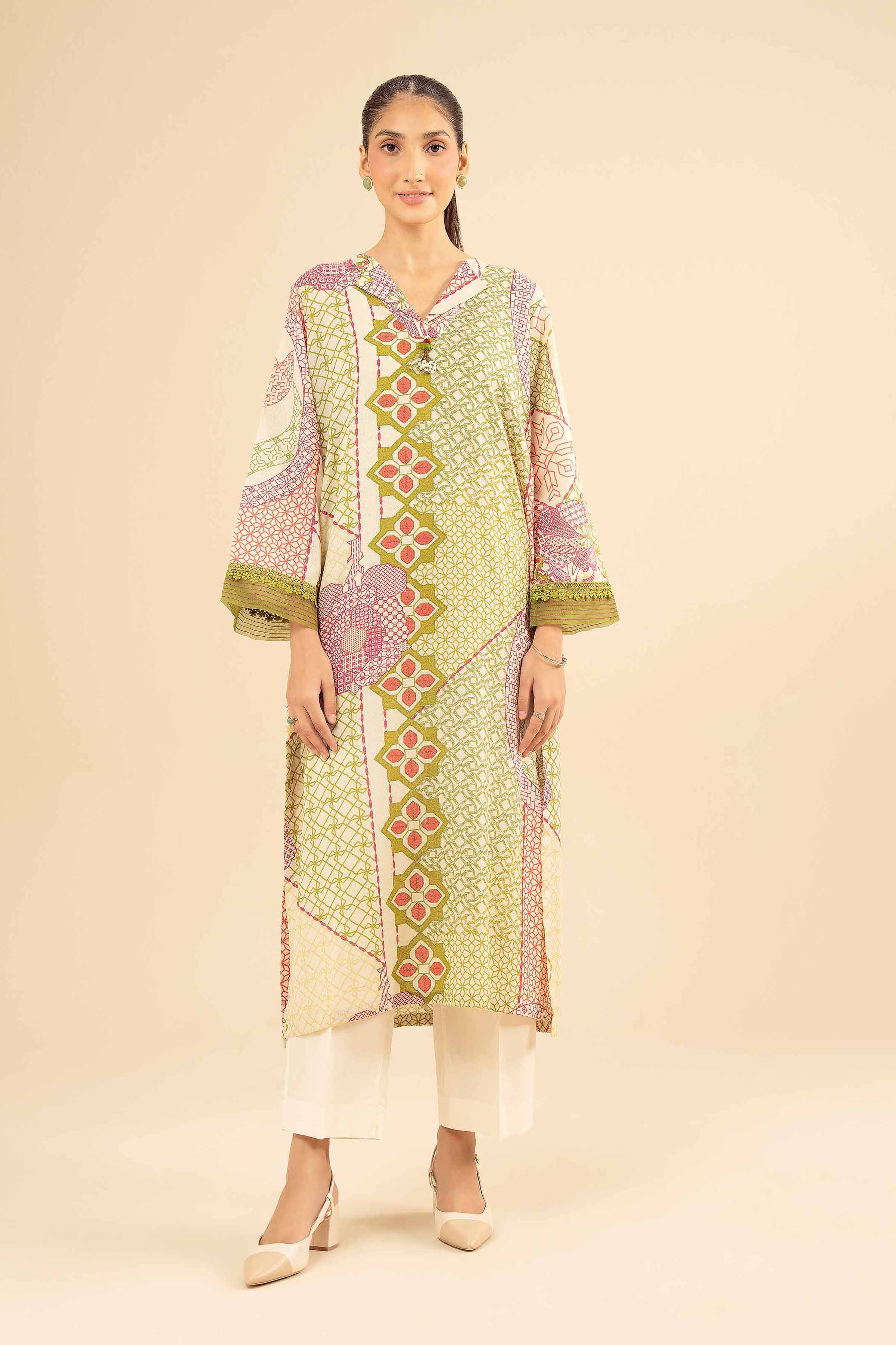 Printed Shirt - PW25-566 for Women - Pret Collection | Nishat | Shop Online