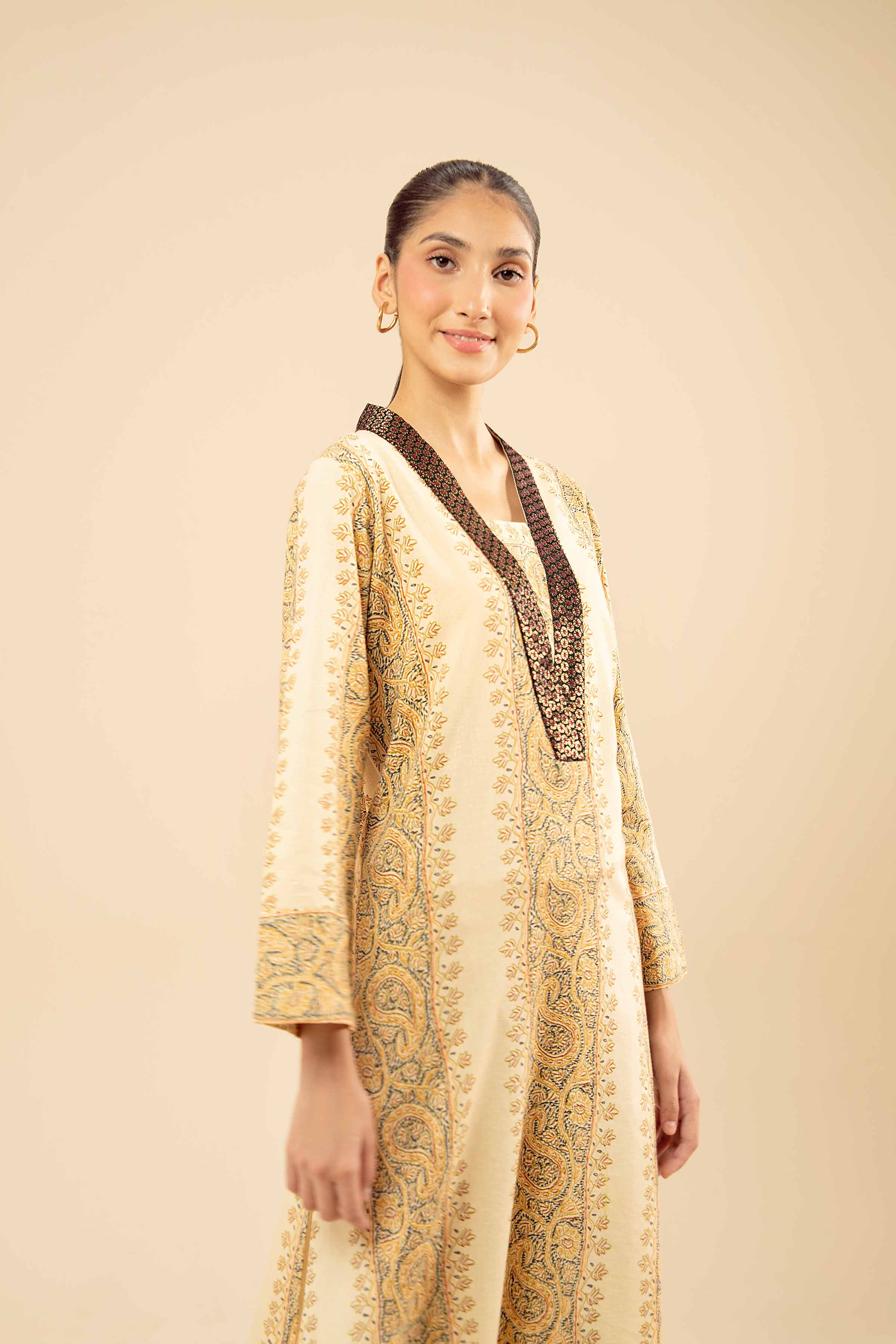 Printed Embroidered Shirt - PW25-569 for Women - Pret Collection | Nishat | Shop Online