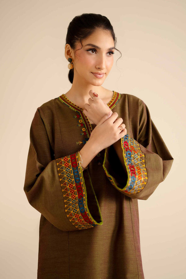 Embroidered Shirt - PW25-571 for Women - Pret Collection | Nishat | Shop Online