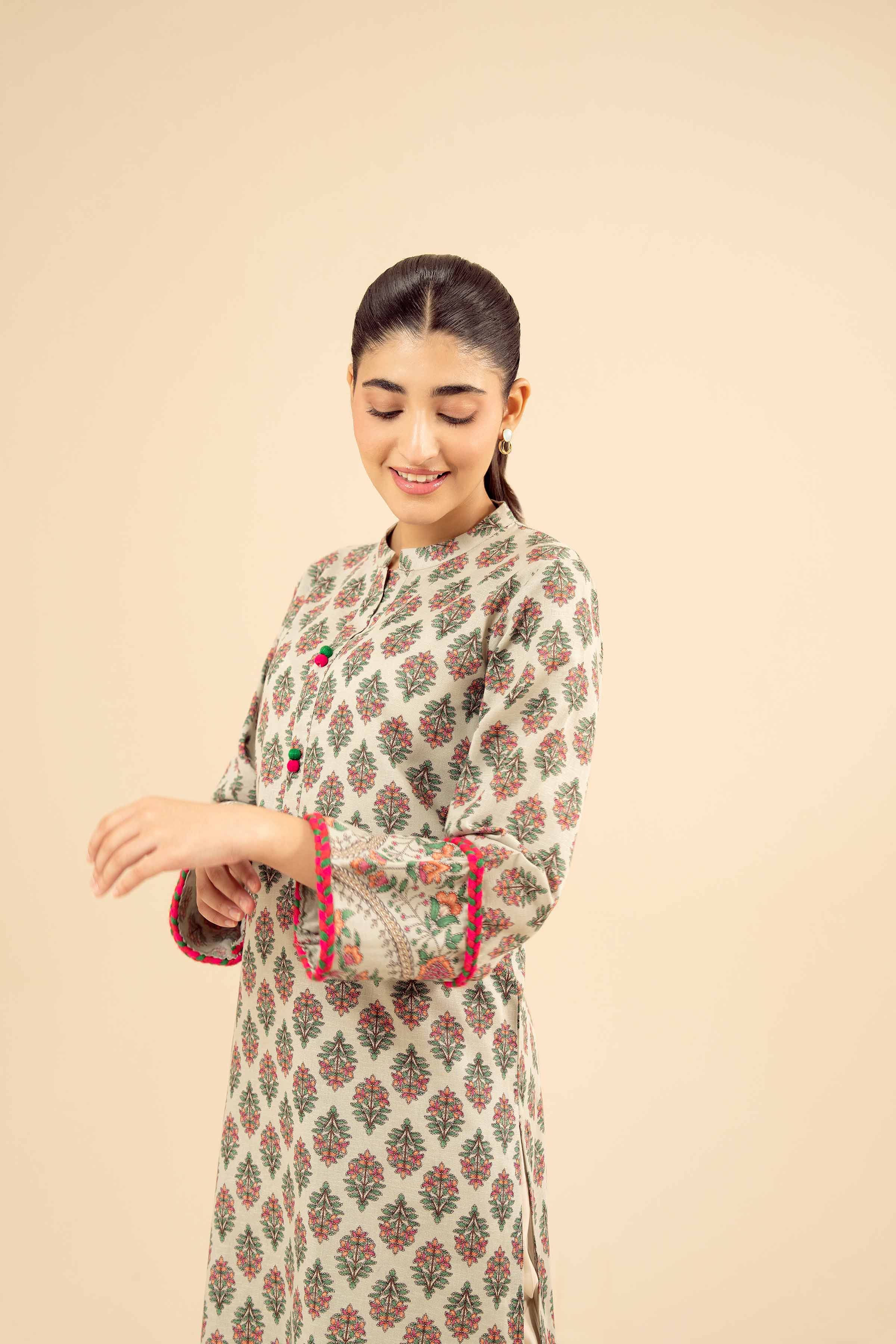 Printed Shirt - PW25-573 for Women - Pret Collection | Nishat | Shop Online