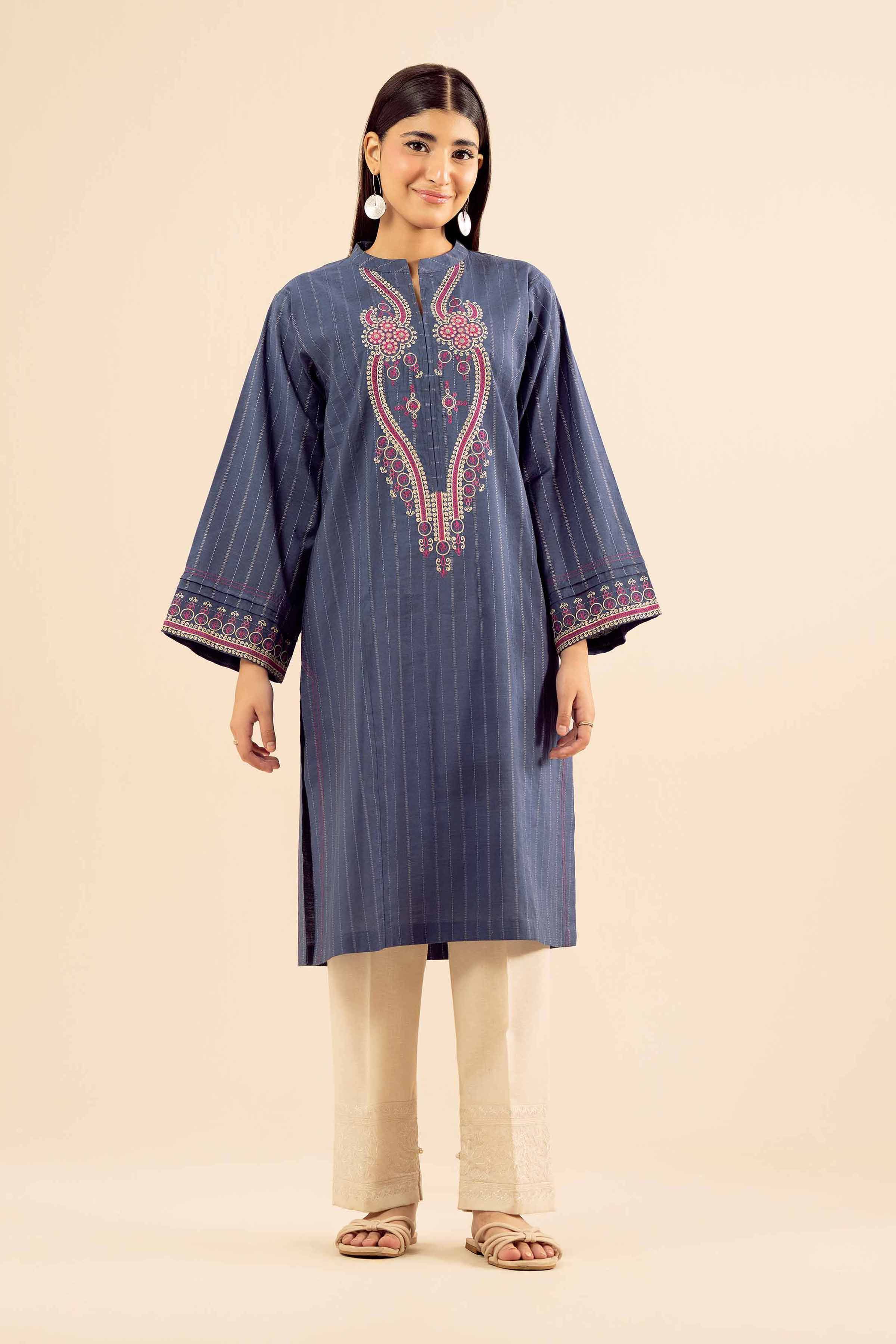 Embroidered Shirt - PW25-582 for Women - Pret Collection | Nishat | Shop Online