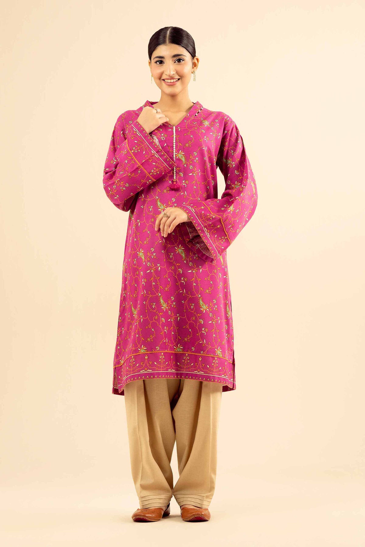 Printed Kurta - PW25-583 for Women - Pret Collection | Nishat | Shop Online