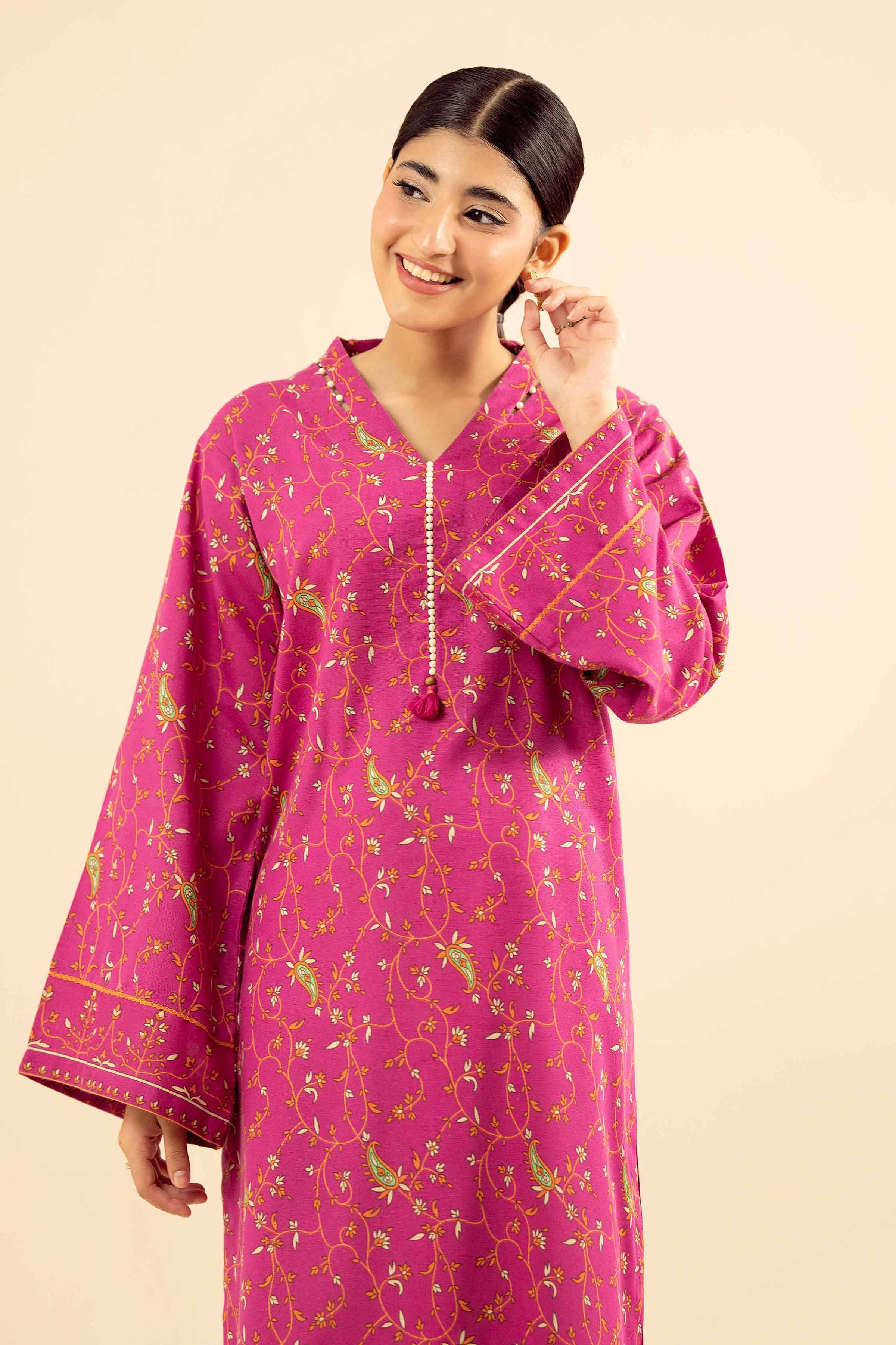 Printed Kurta - PW25-583 for Women - Pret Collection | Nishat | Shop Online