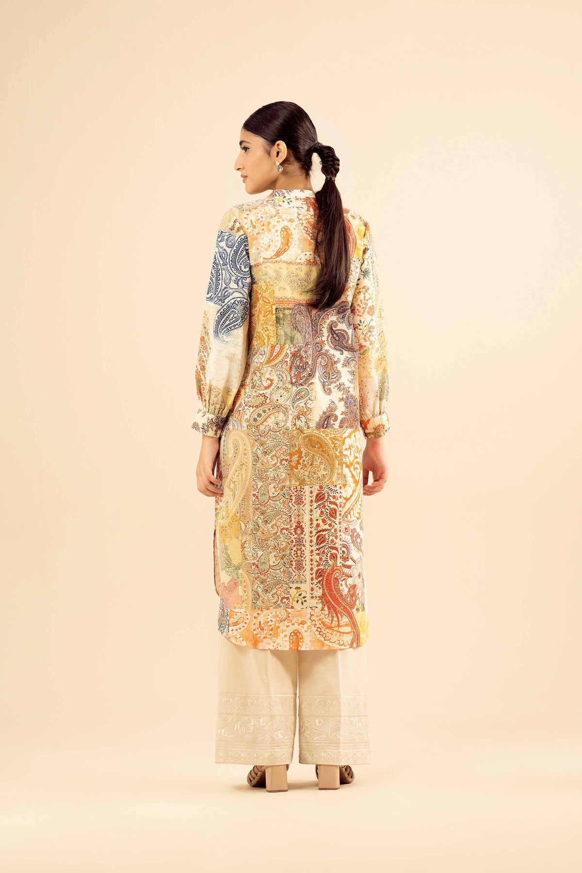 Printed Shirt - PW25-584 for Women - Pret Collection | Nishat | Shop Online