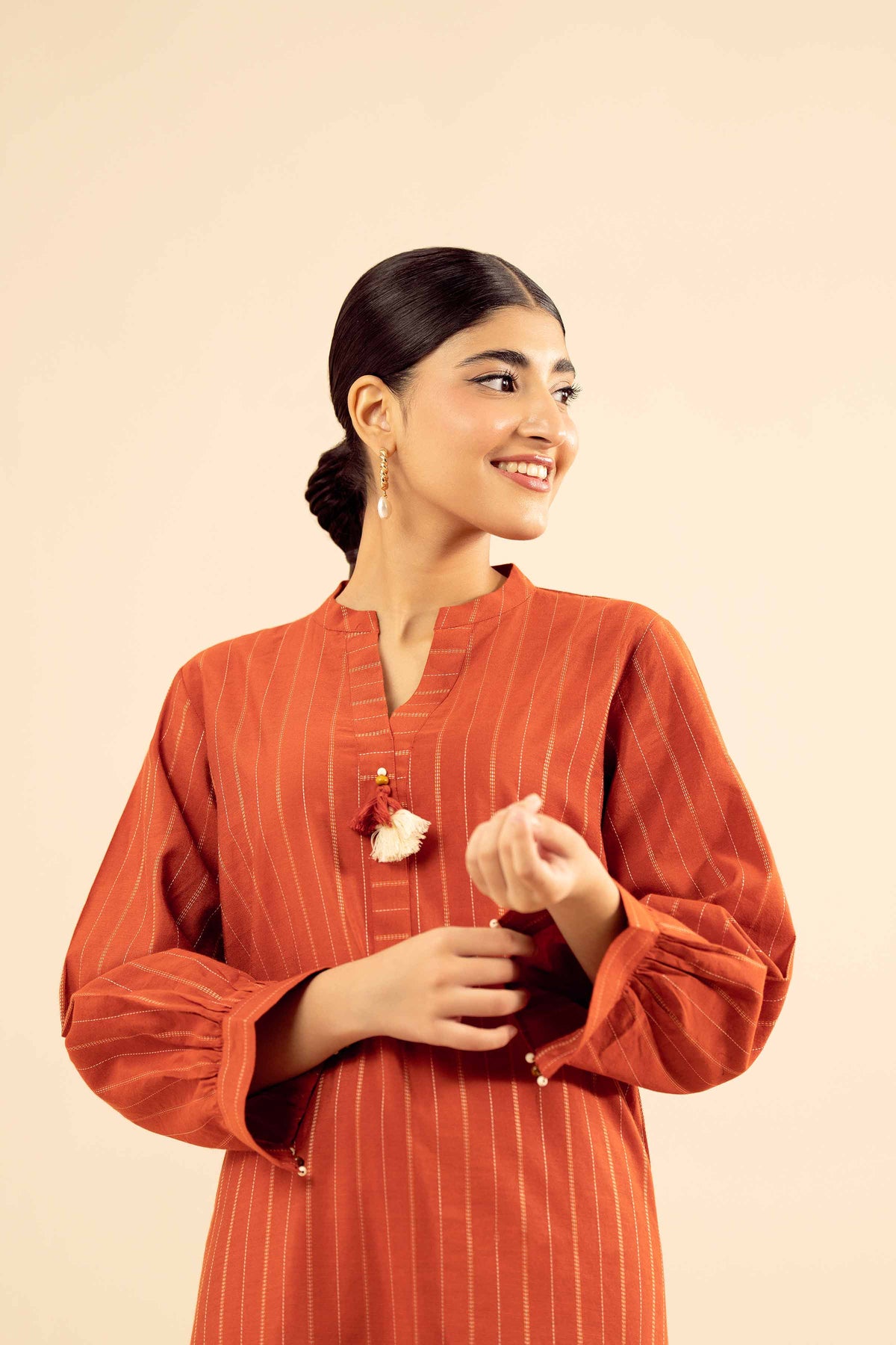 Basic Shirt - PW25-585 for Women - Pret Collection | Nishat | Shop Online