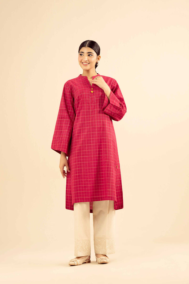 Basic Shirt - PW25-586 for Women - Pret Collection | Nishat | Shop Online
