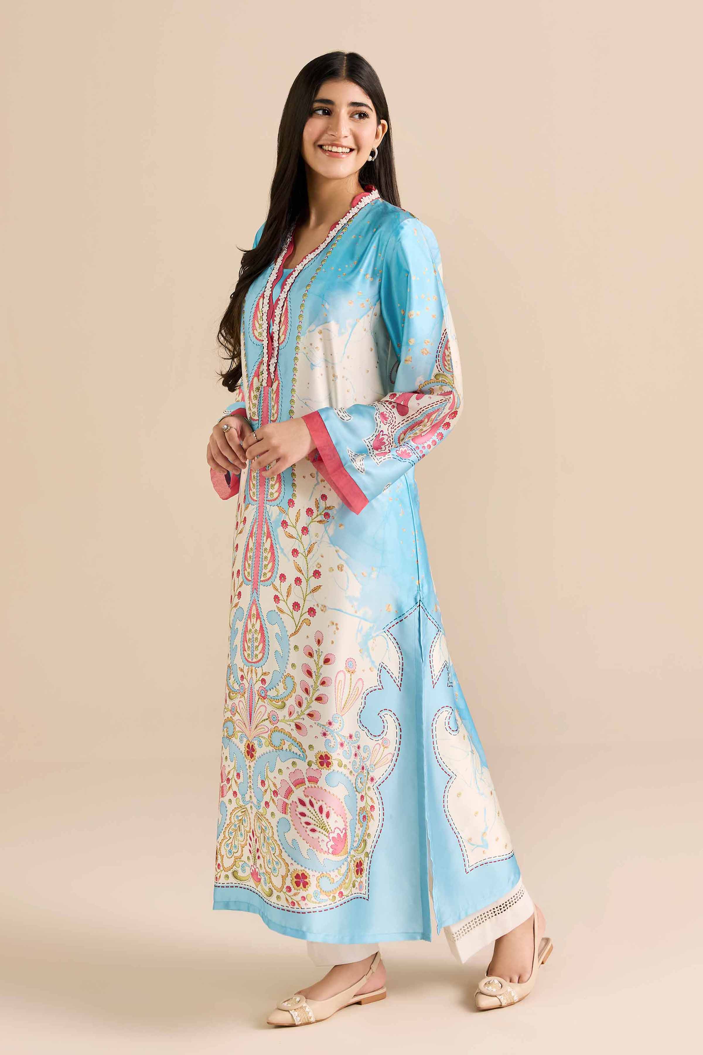 Printed Shirt - PW25-588 for Women - Pret Collection | Nishat | Shop Online