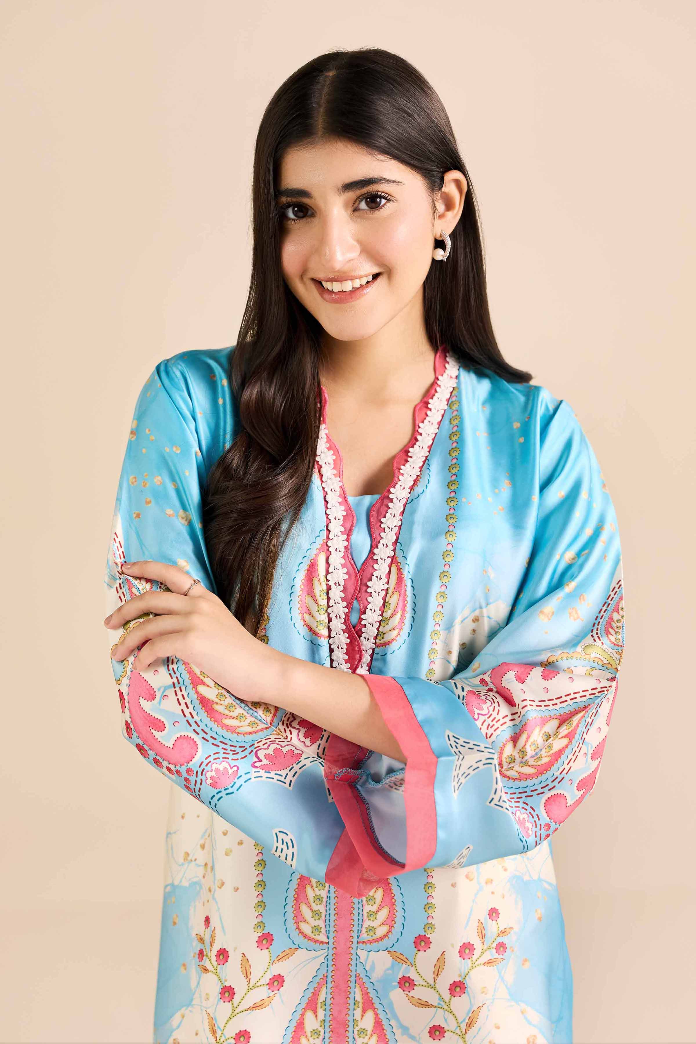 Printed Shirt - PW25-588 for Women - Pret Collection | Nishat | Shop Online