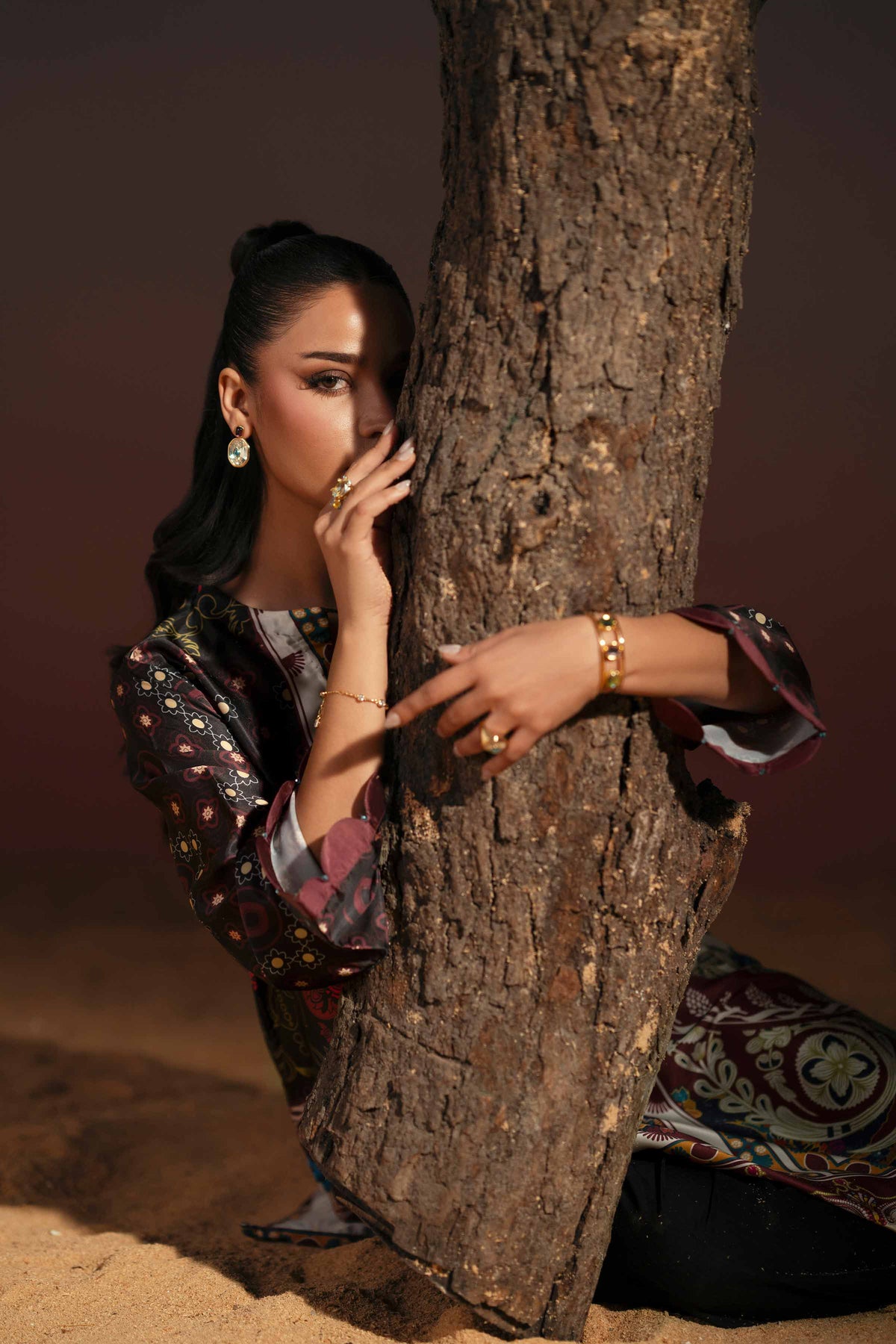 Printed Shirt - PW25-589 for Women - Pret Collection | Nishat | Shop Online