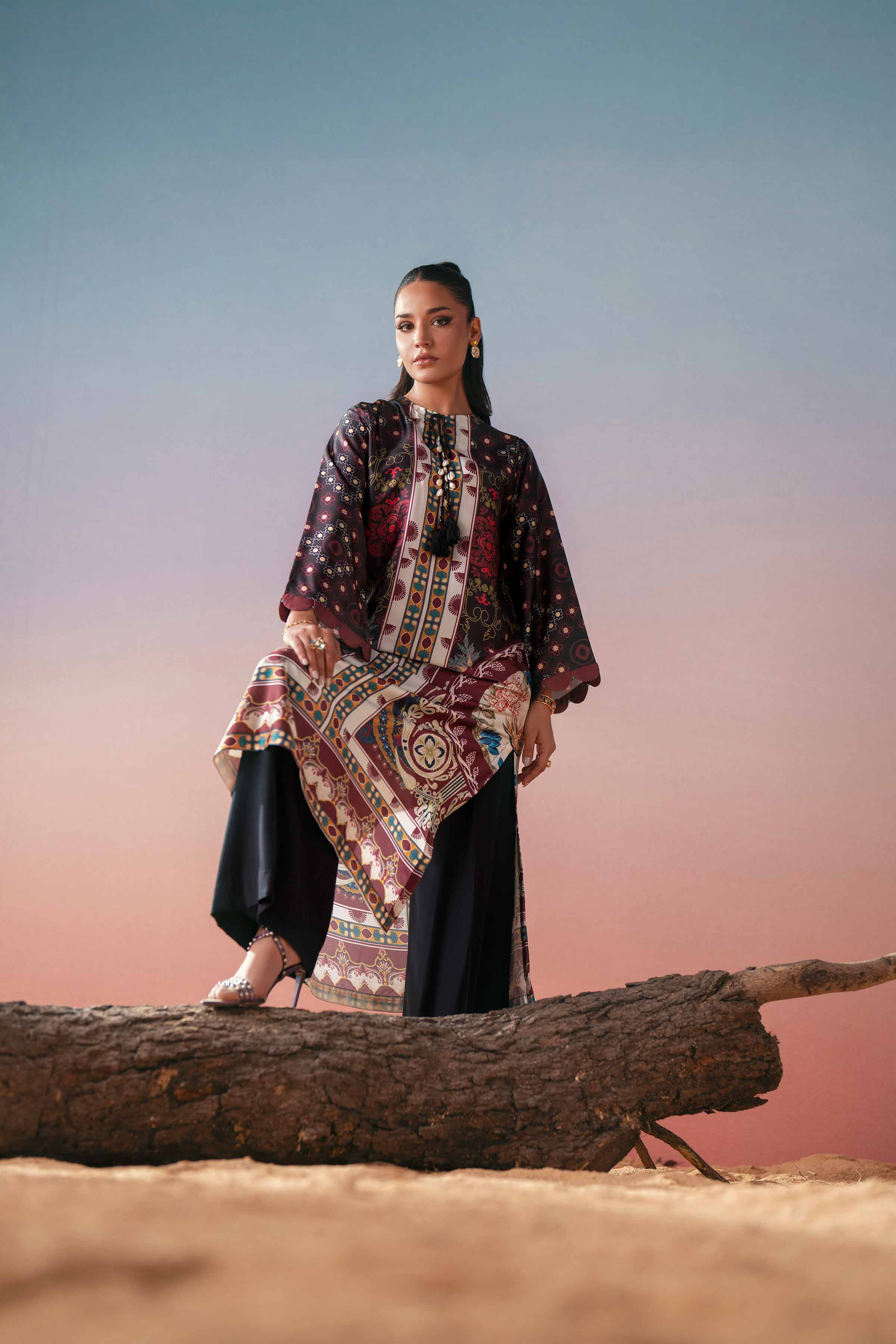 Printed Shirt - PW25-589 for Women - Pret Collection | Nishat | Shop Online