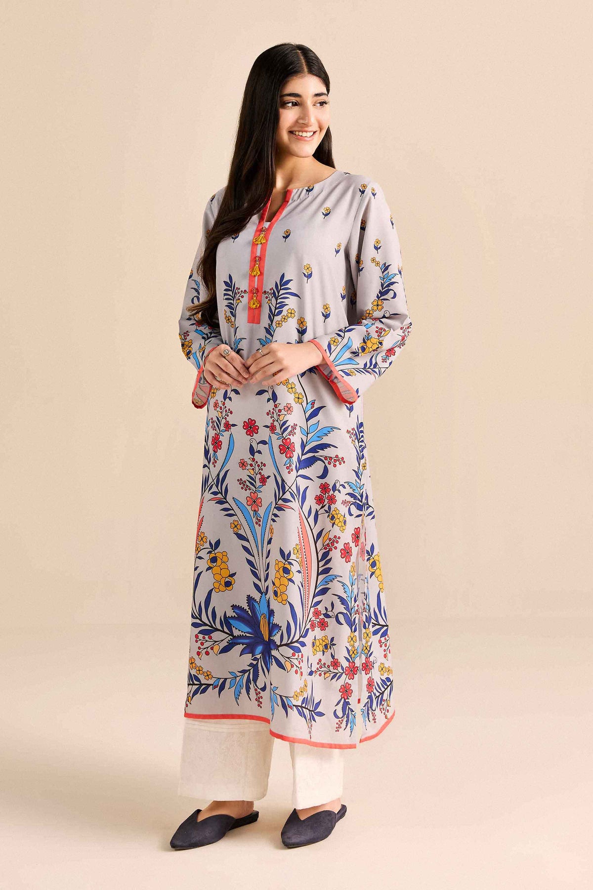 Printed Shirt - PW25-591 for Women -  Pret Collection | Nishat | Shop Online