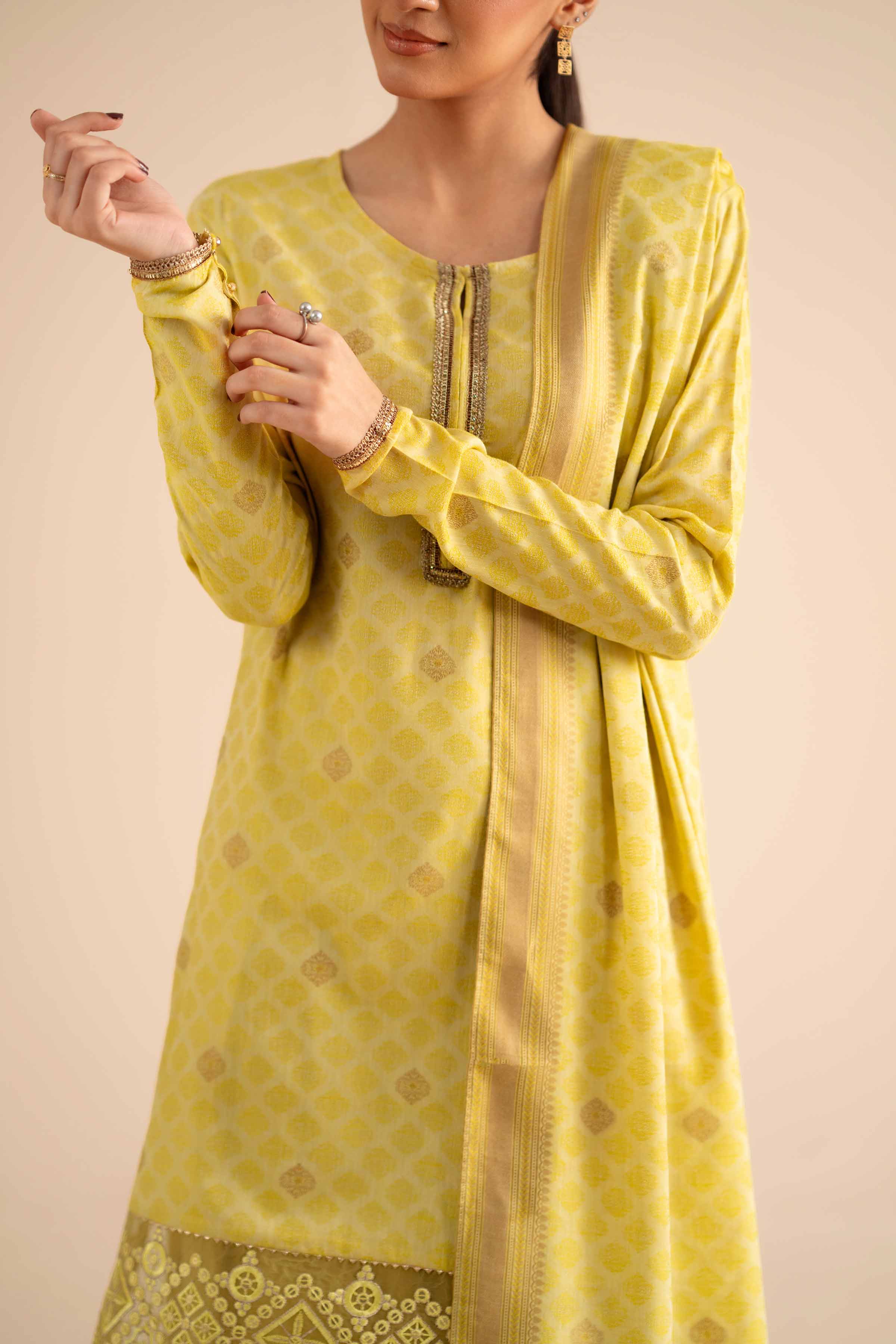 3 Piece - Basic Suit - PW25-593 for Women - Pret Collection | Nishat | Shop Online