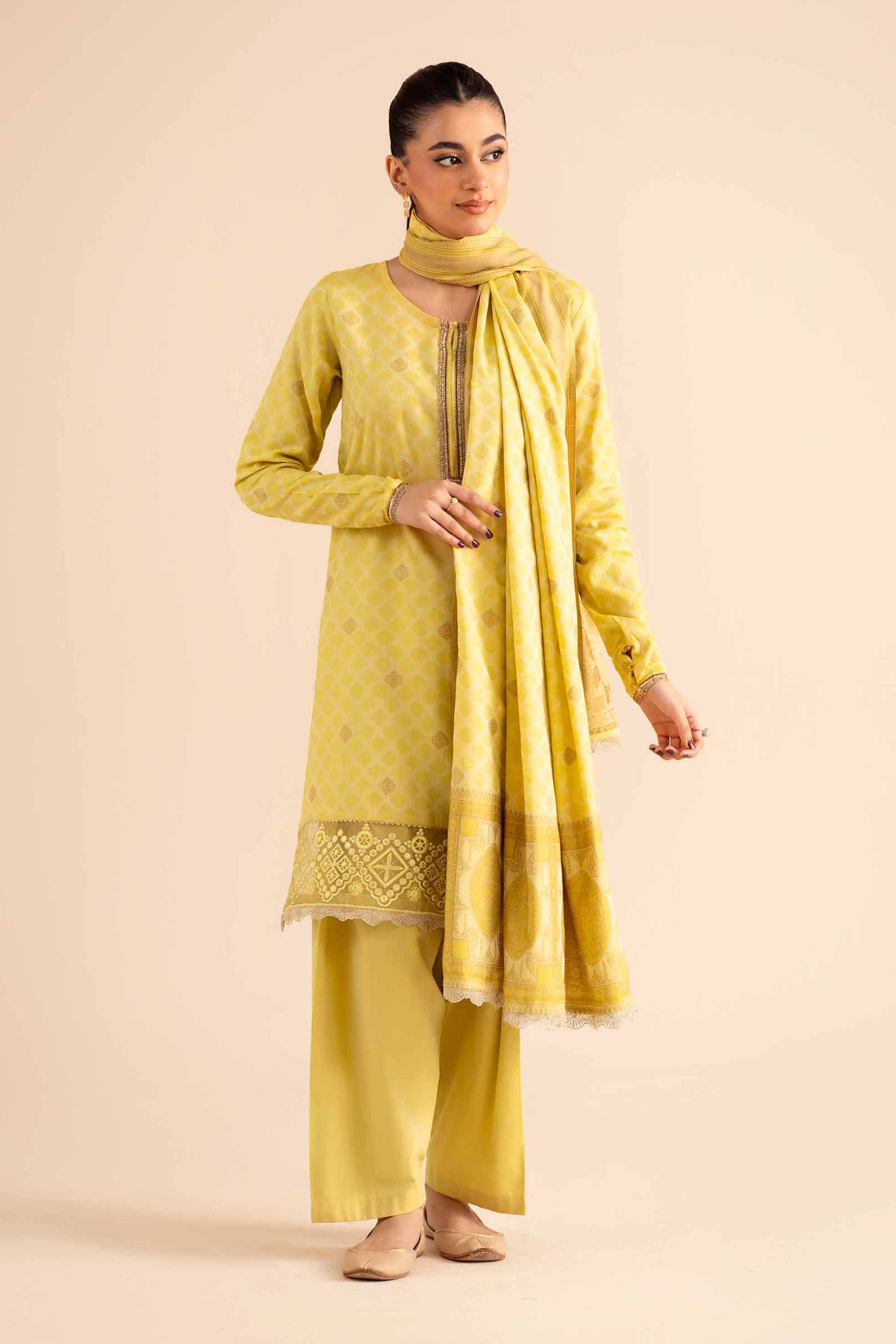 3 Piece - Basic Suit - PW25-593 for Women - Pret Collection | Nishat | Shop Online