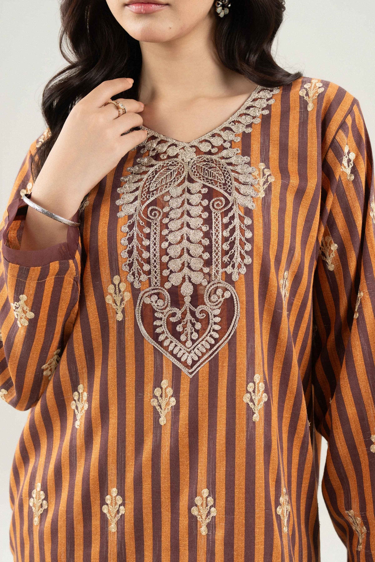 2 Piece - Printed Embroidered Suit - PW25-84  for Women - Pret Collection | Nishat | Shop Online
