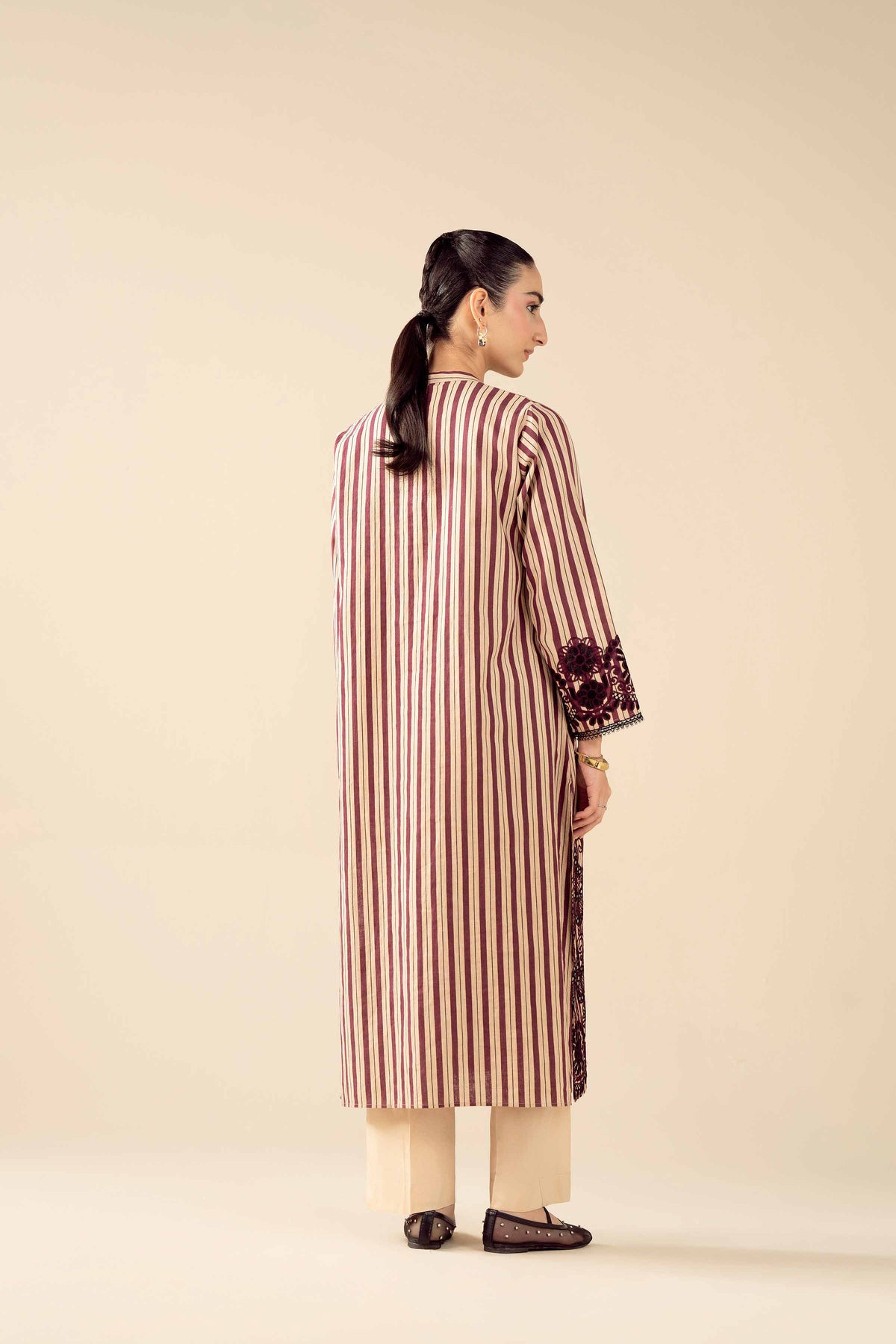 3 Piece - Printed Embroidered Suit - PW25-85 for Women - Pret Collection | Nishat | Shop Online