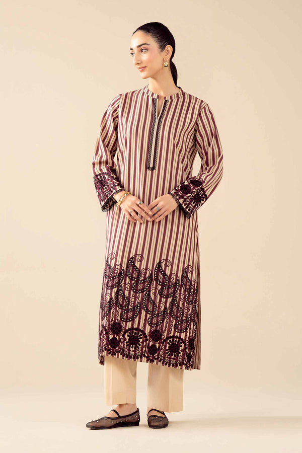 3 Piece - Printed Embroidered Suit - PW25-85 for Women - Pret Collection | Nishat | Shop Online