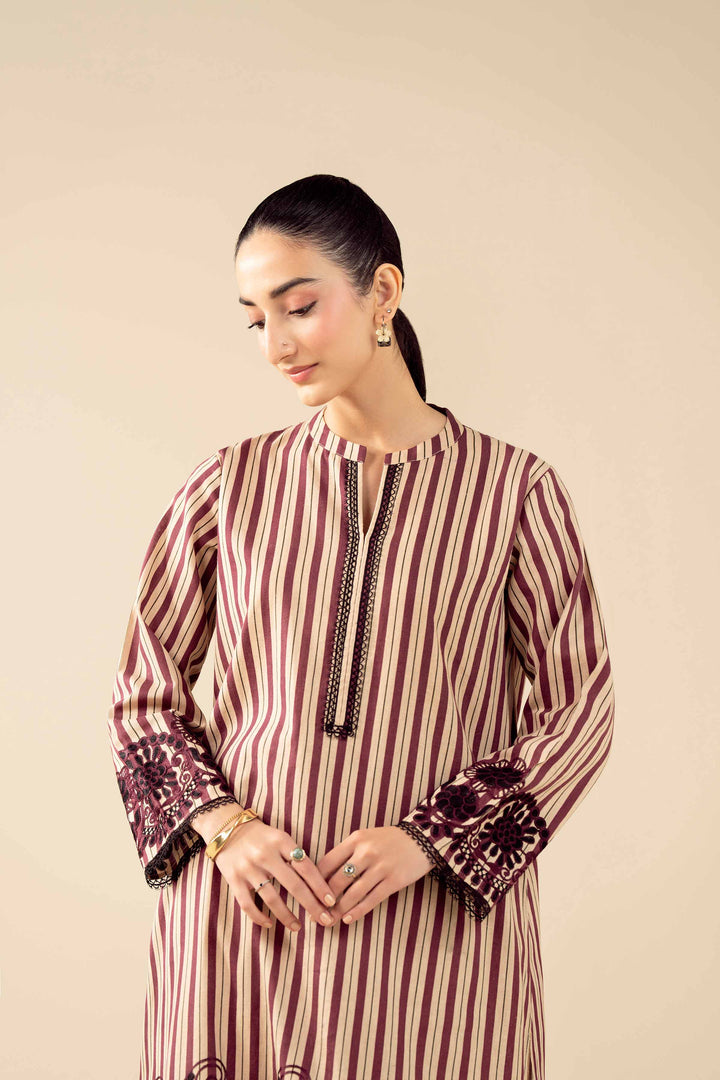 3 Piece - Printed Embroidered Suit - PW25-85 for Women - Pret Collection | Nishat | Shop Online