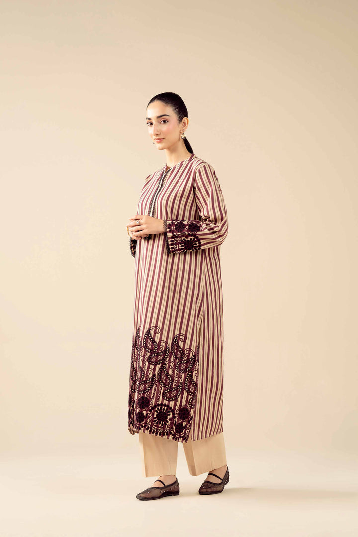 3 Piece - Printed Embroidered Suit - PW25-85 for Women - Pret Collection | Nishat | Shop Online